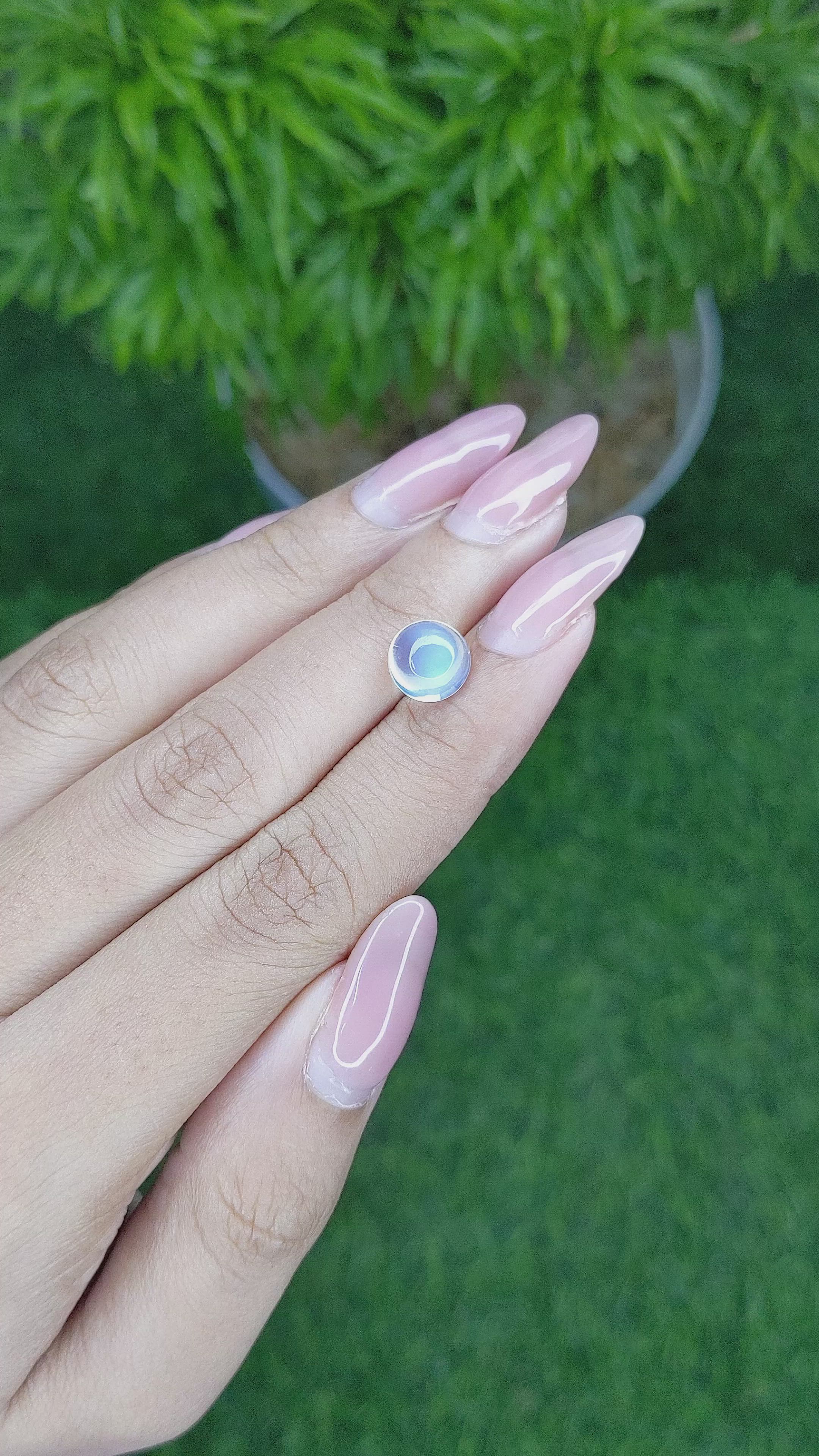 2.43 Ct. Cabochon Moonstone from Madagascar Size Video