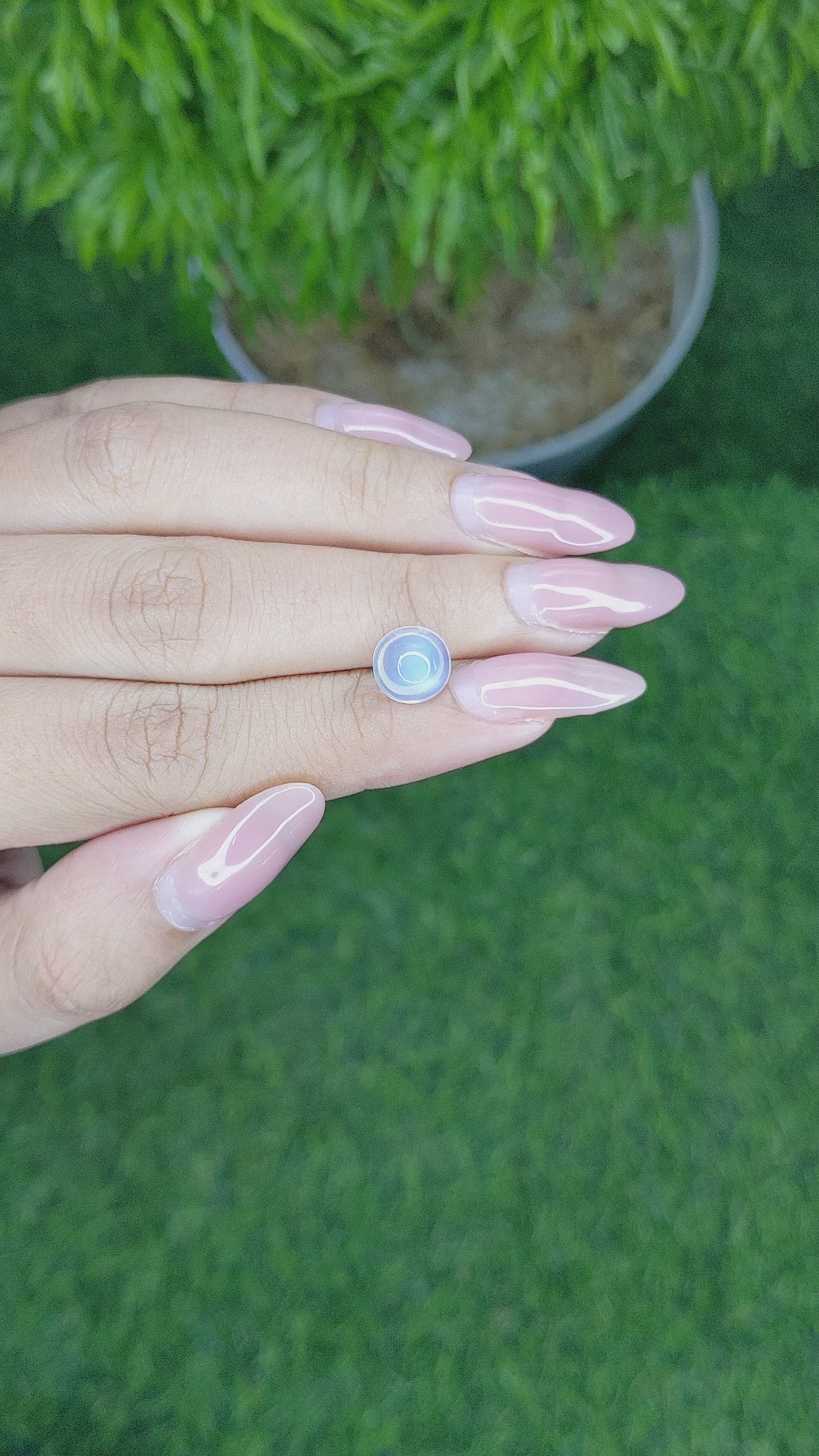 2.10 Ct. Cabochon Moonstone from Madagascar Size Video