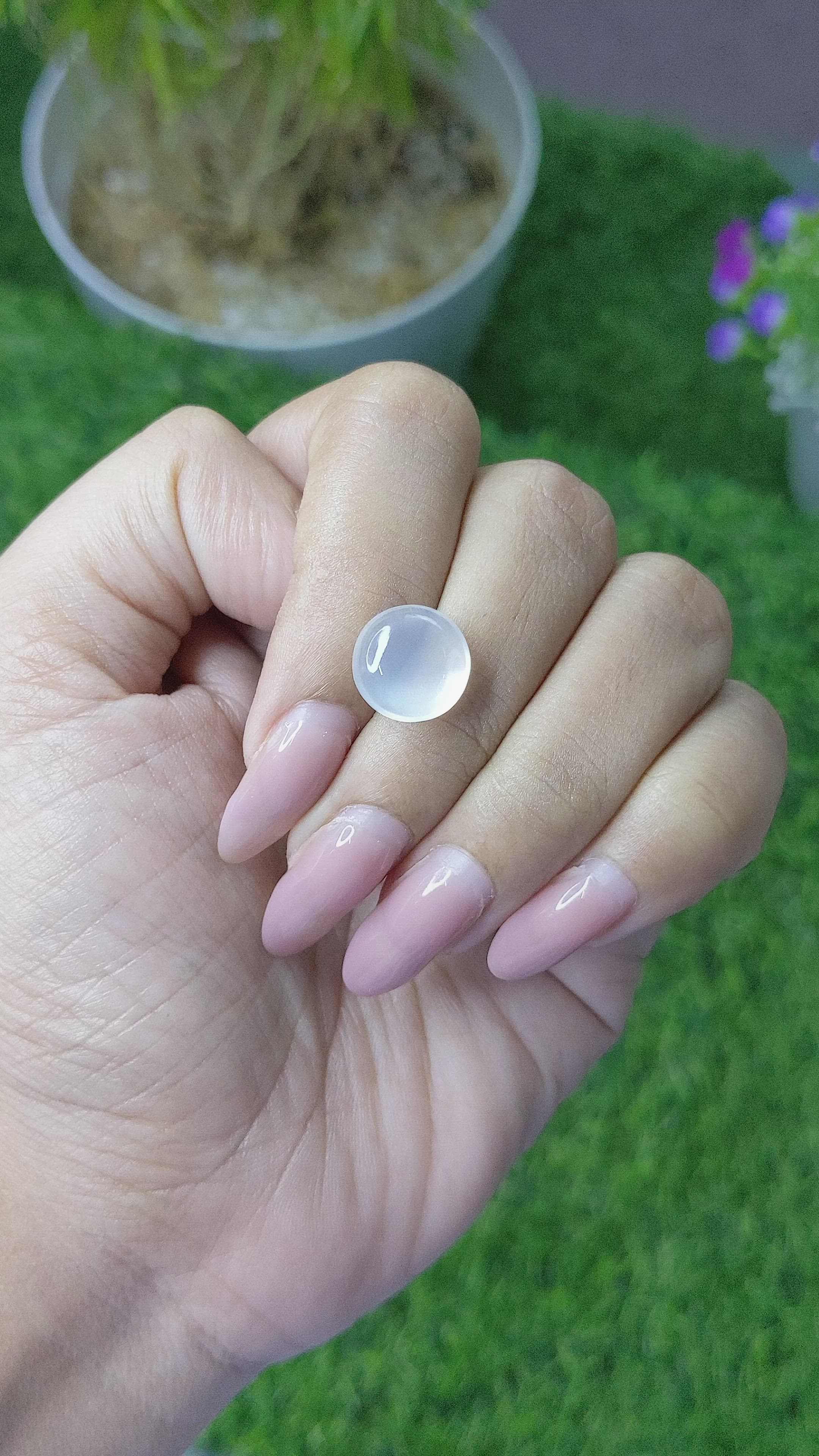 5.48 Ct. Cabochon Moonstone from Madagascar Size Video
