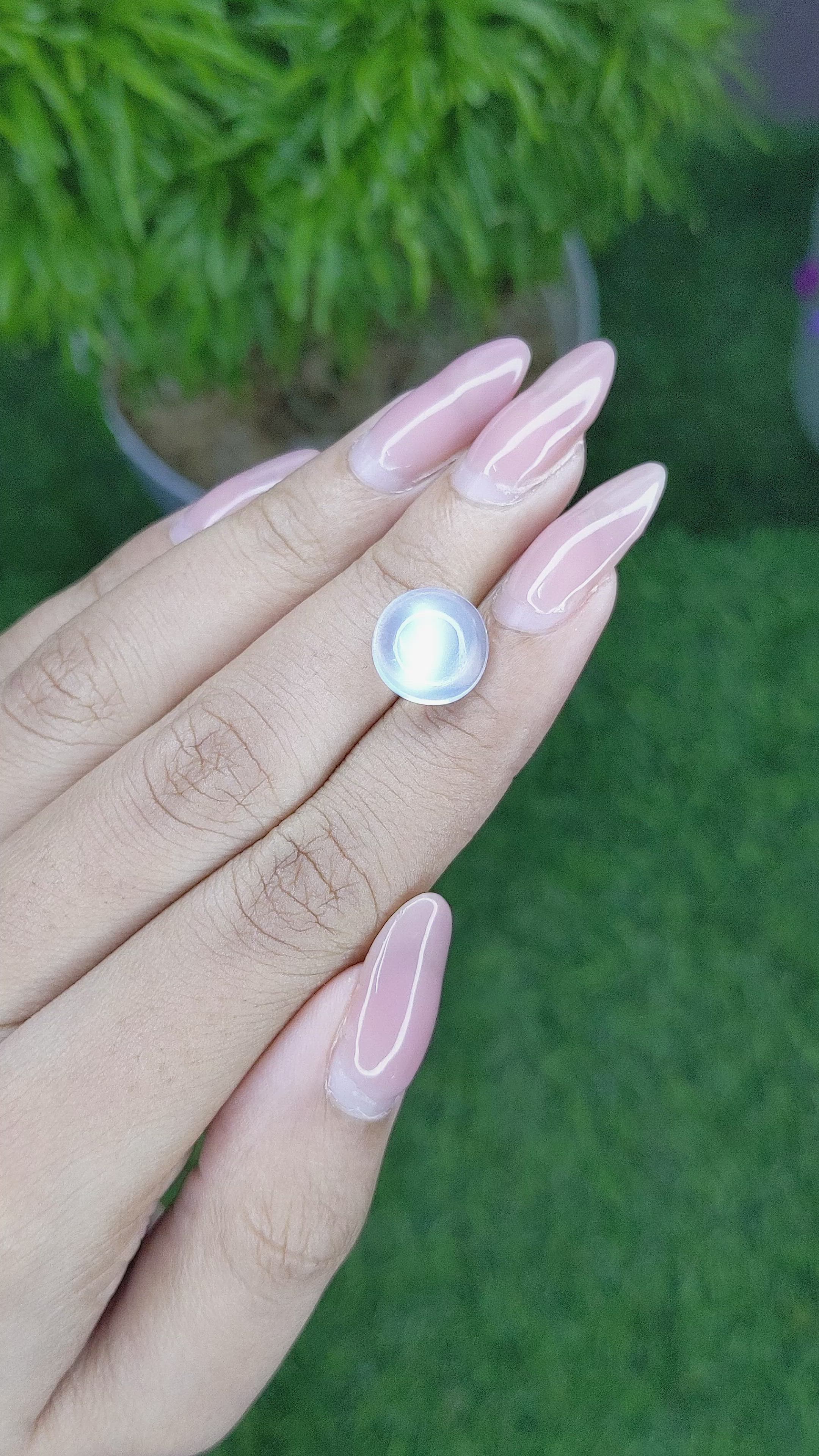 4.72 Ct. Cabochon Moonstone from Madagascar Size Video