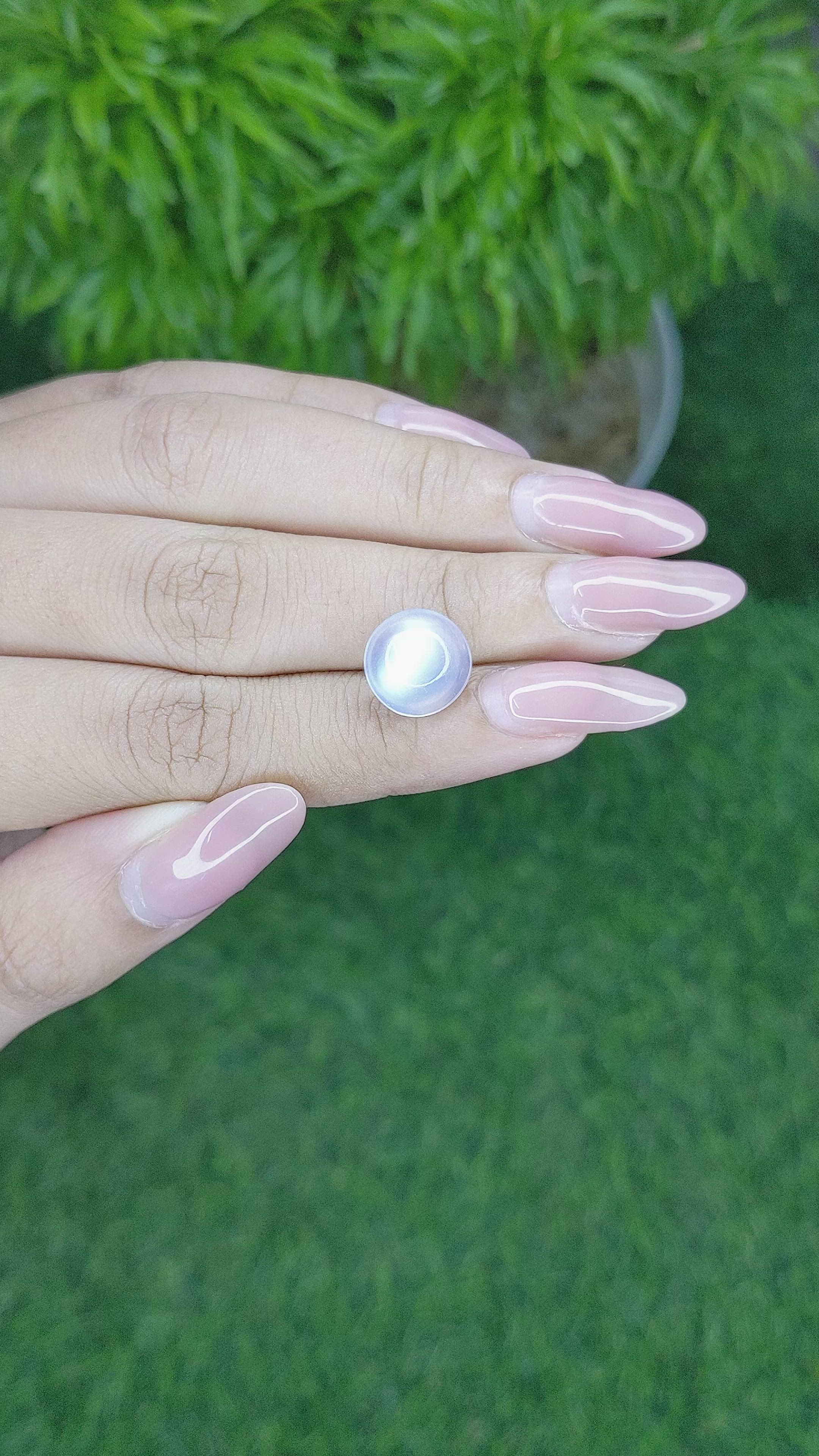 4.72 Ct. Cabochon Moonstone from Madagascar Size Video