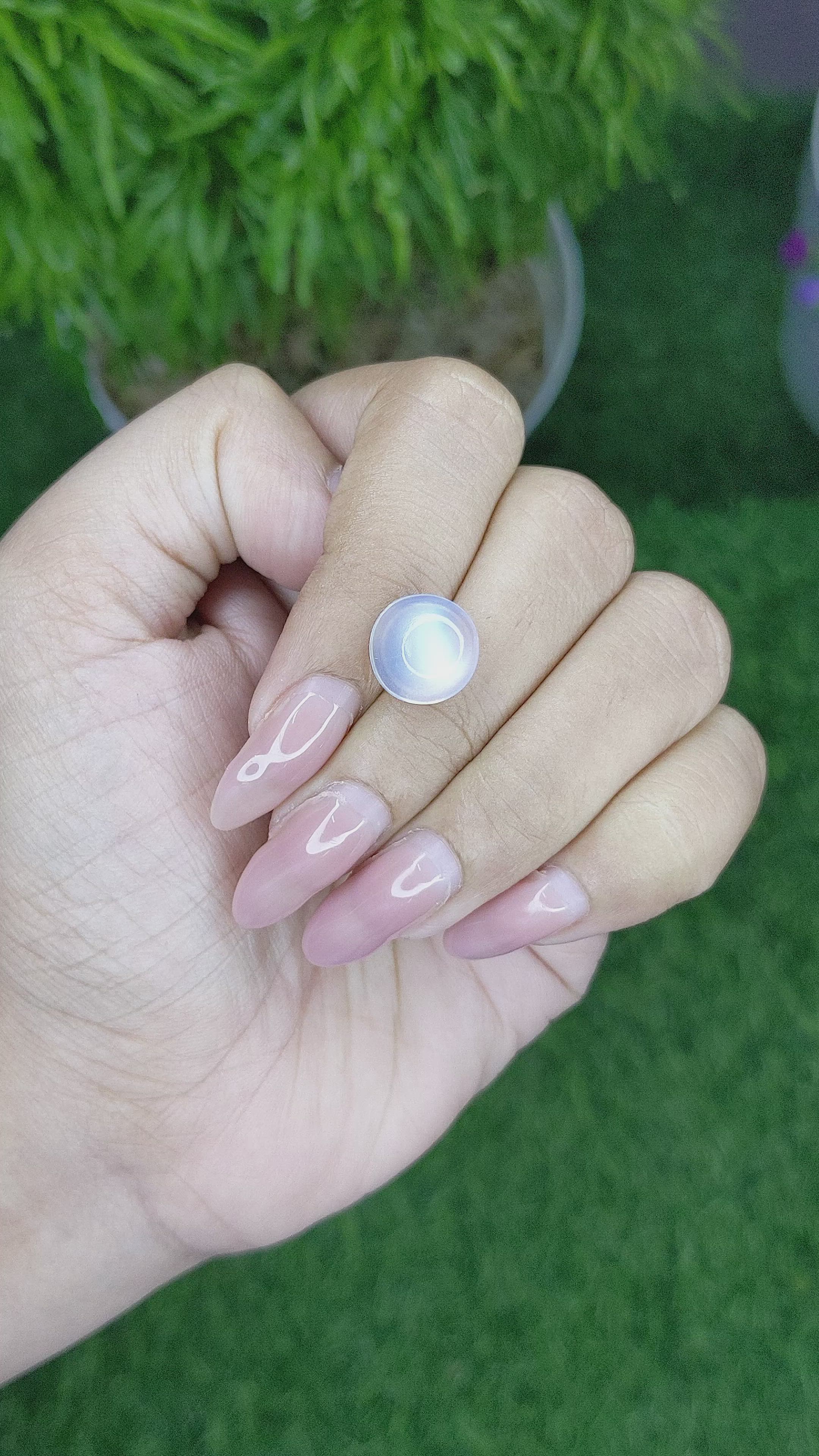 4.72 Ct. Cabochon Moonstone from Madagascar Size Video