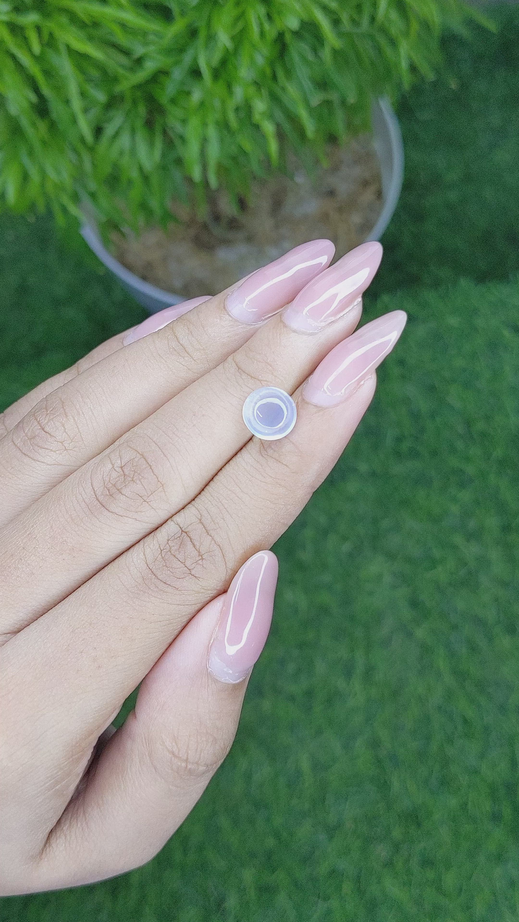 2.22 Ct. Cabochon Moonstone from Madagascar Size Video