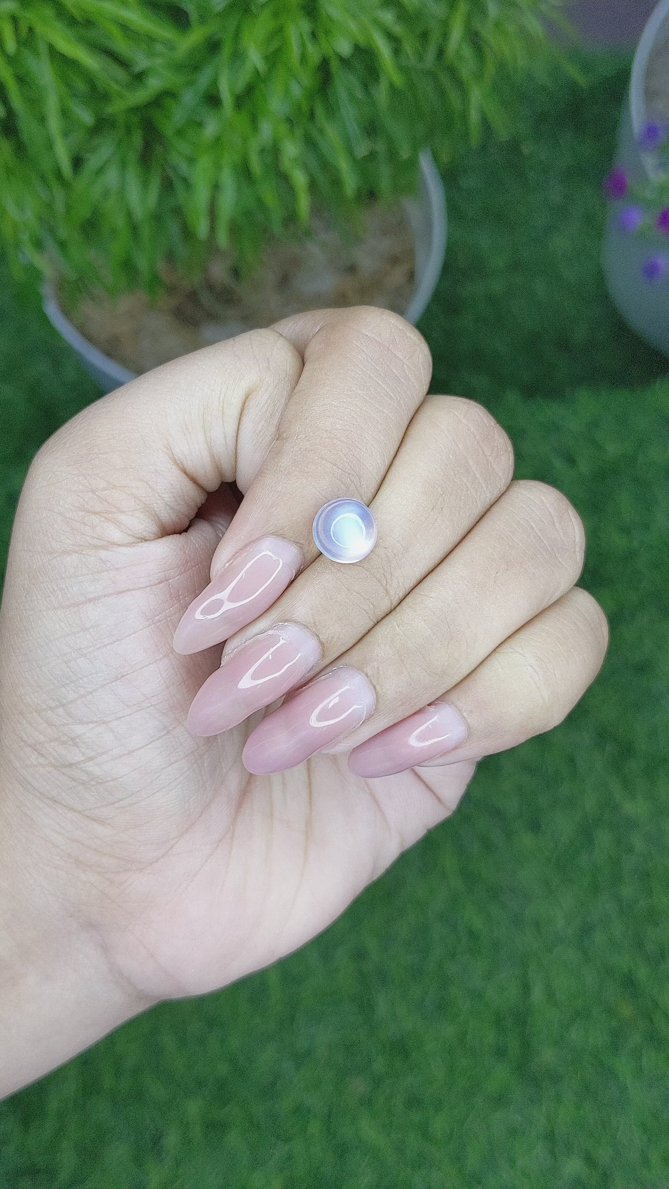 2.09 Ct. Cabochon Moonstone from Madagascar Size Video