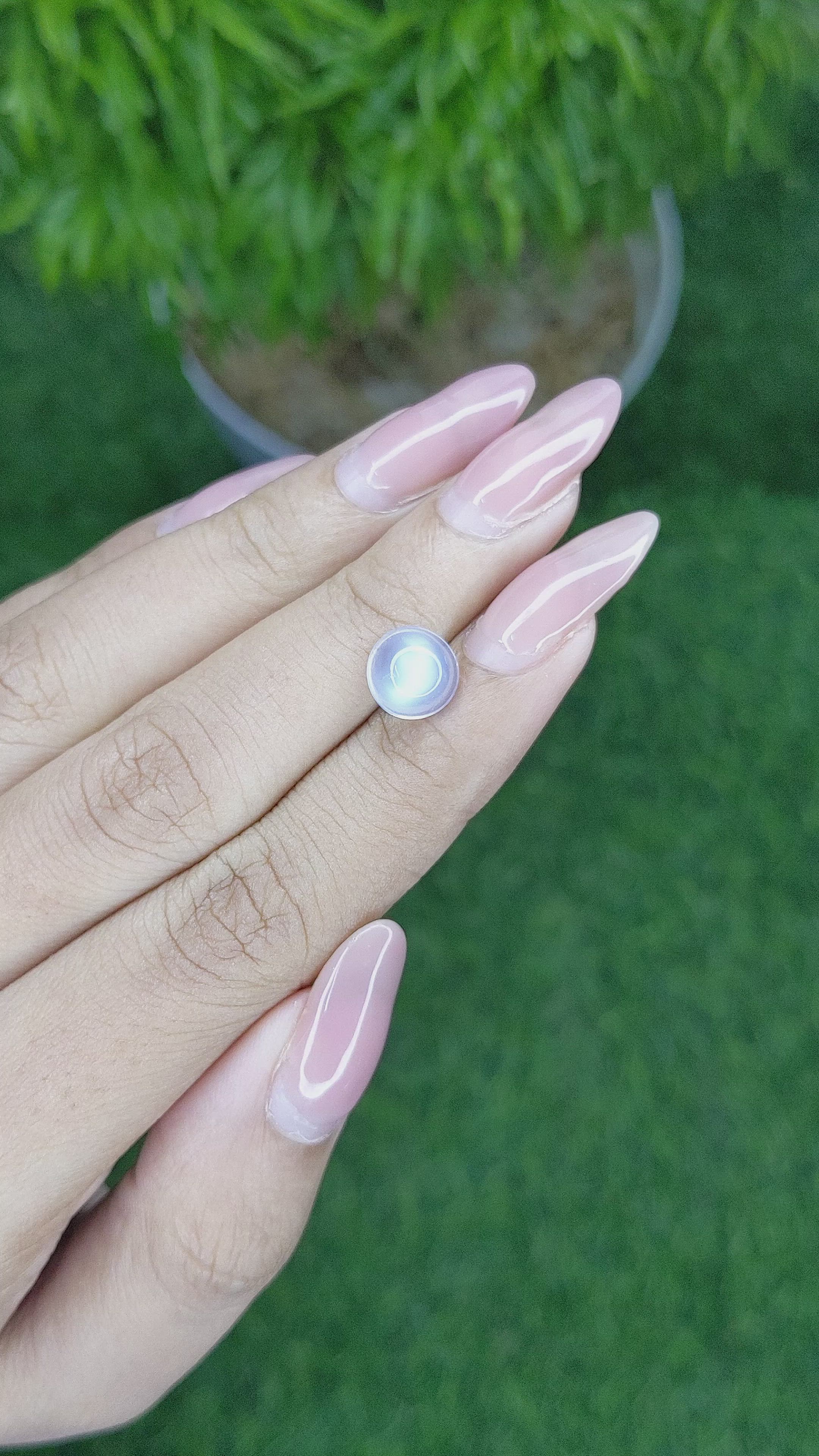 2.09 Ct. Cabochon Moonstone from Madagascar Size Video