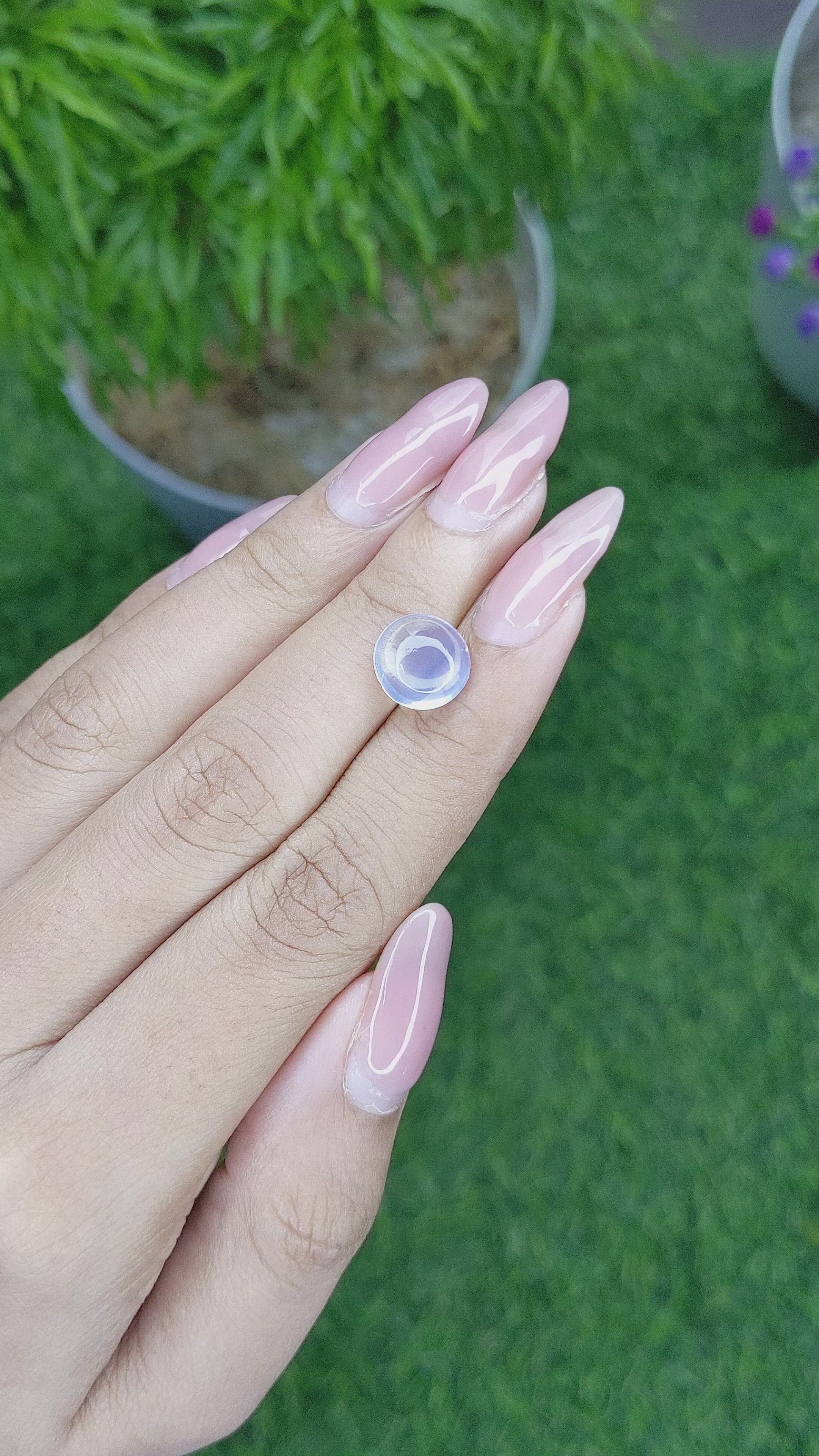 3.48 Ct. Cabochon Moonstone from Madagascar Size Video