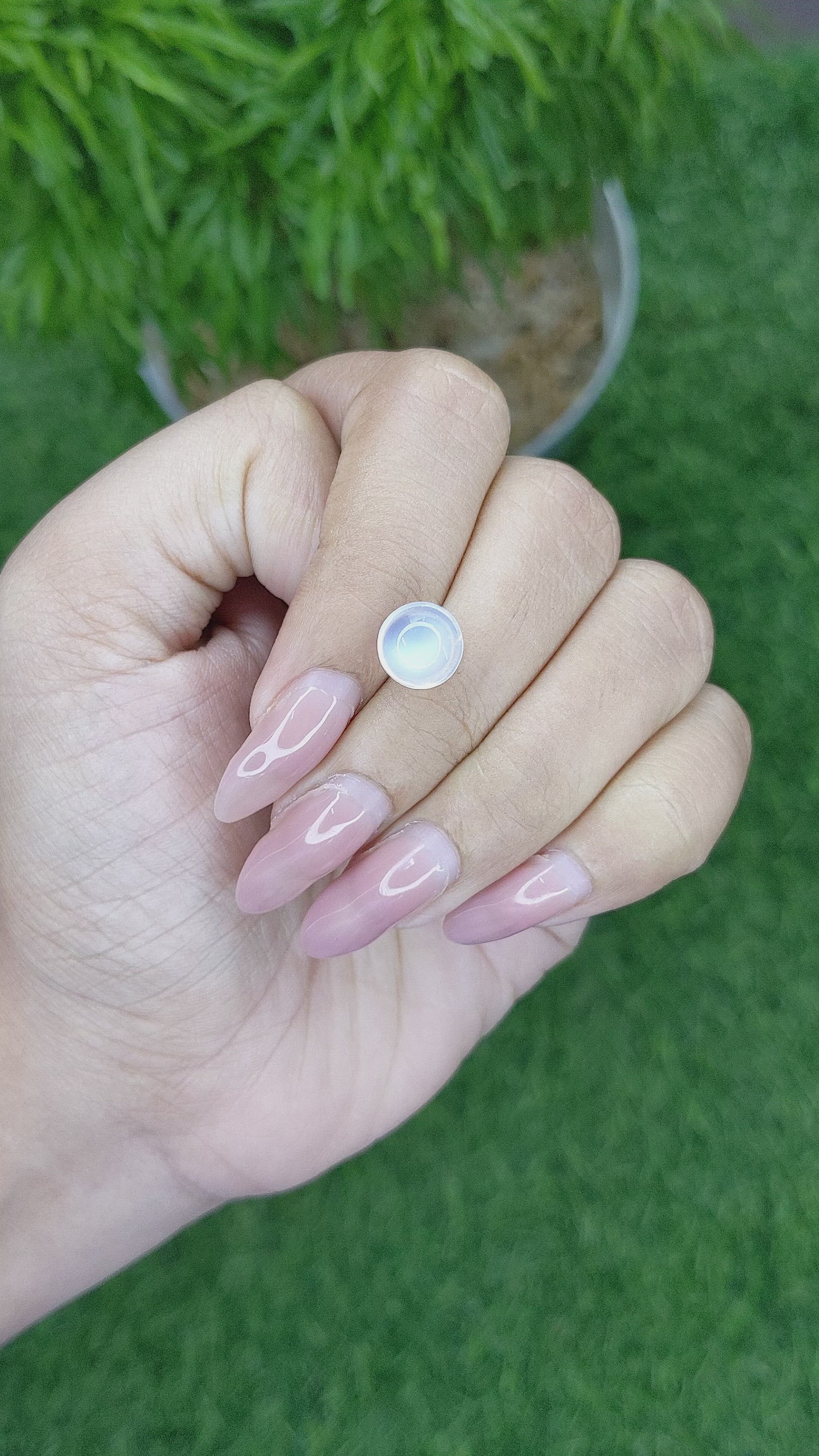 2.94 Ct. Cabochon Moonstone from Madagascar Size Video