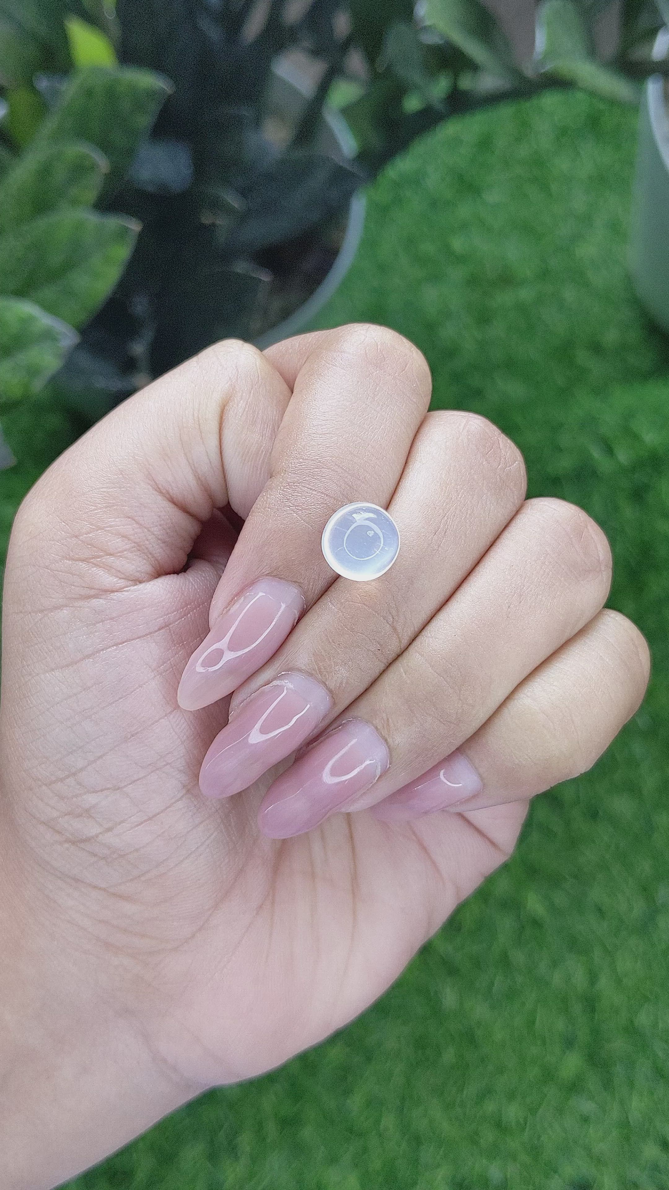 3.48 Ct. Cabochon Moonstone from Madagascar Size Video