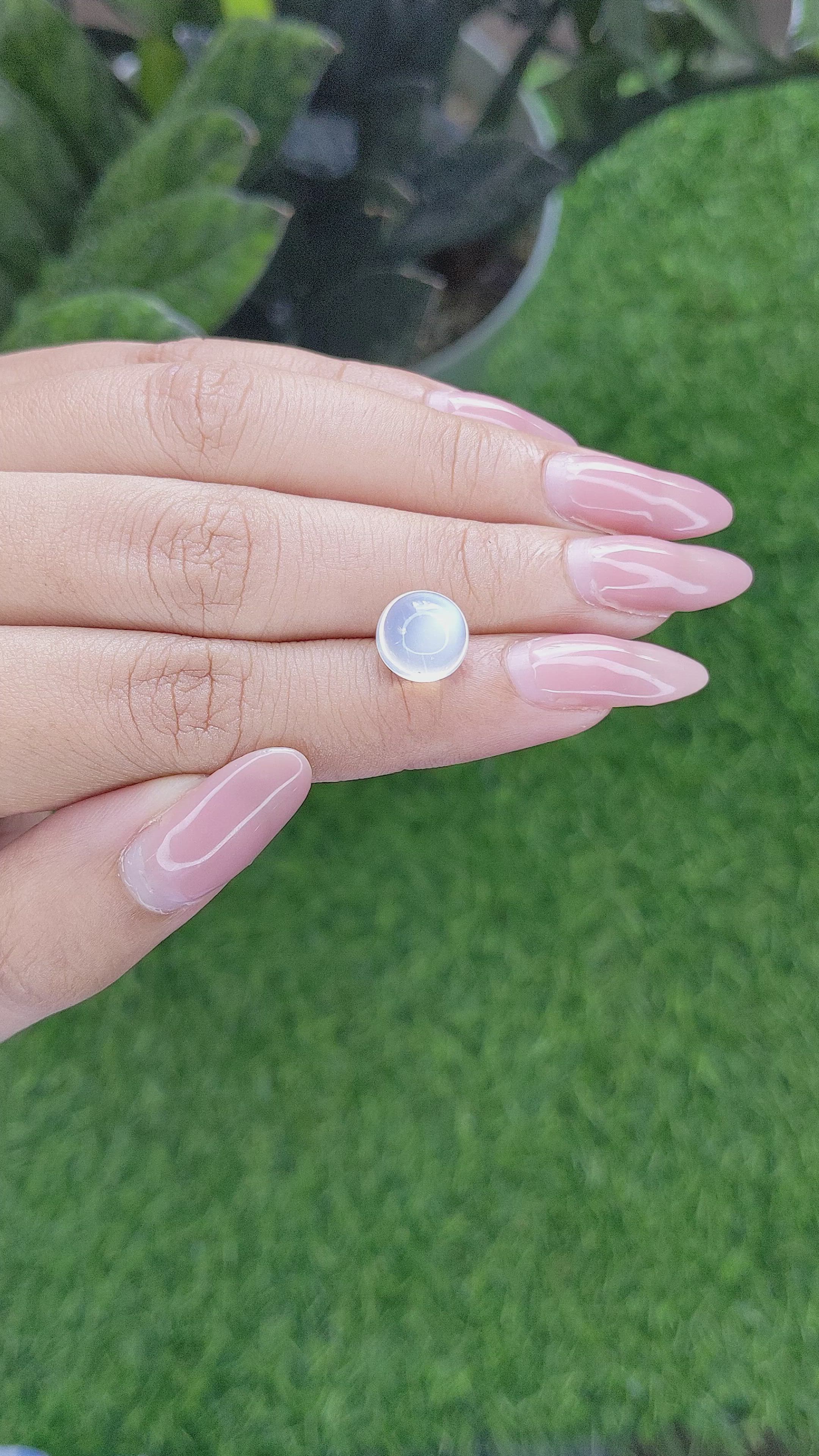 3.48 Ct. Cabochon Moonstone from Madagascar Size Video