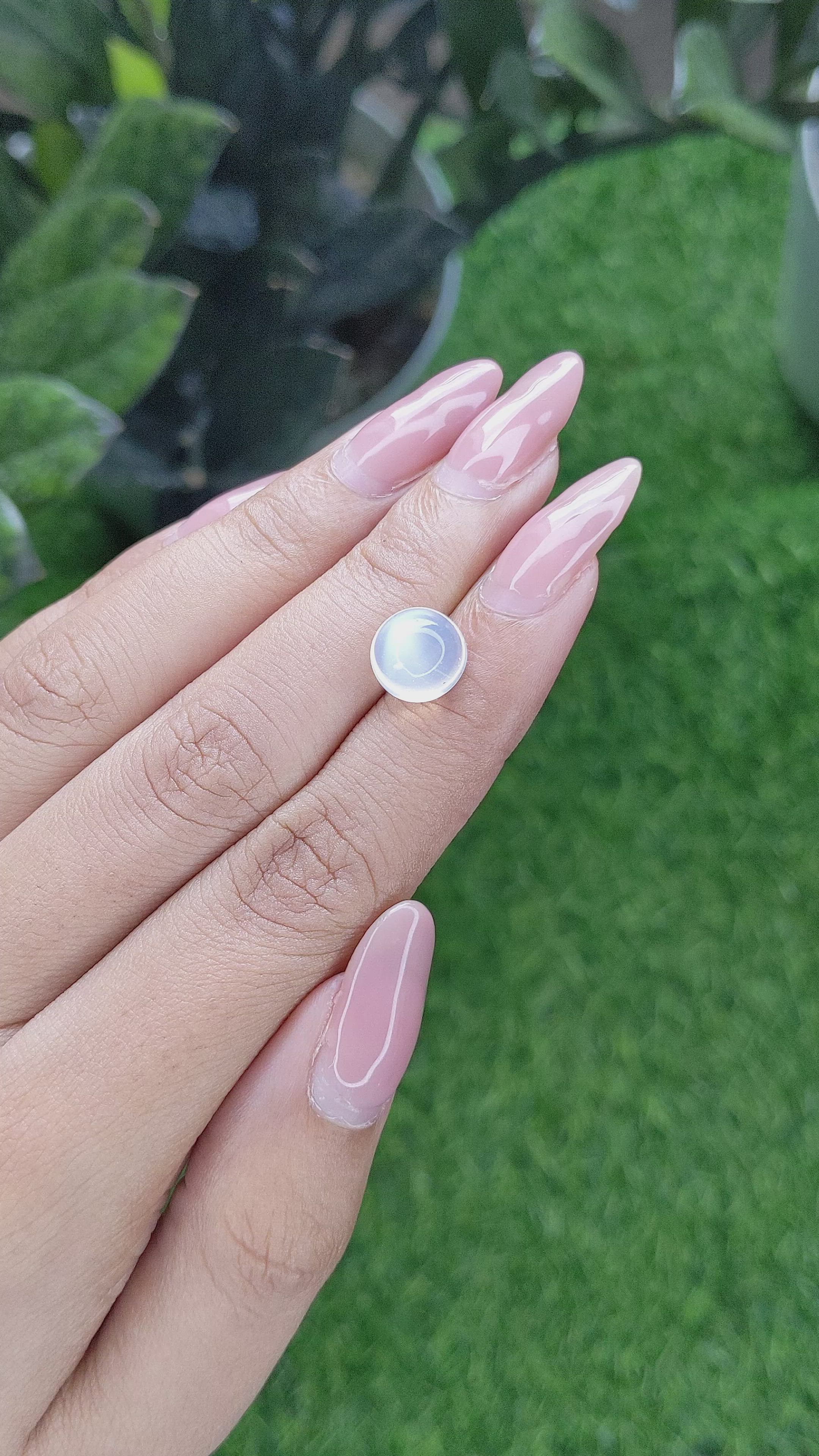 3.48 Ct. Cabochon Moonstone from Madagascar Size Video