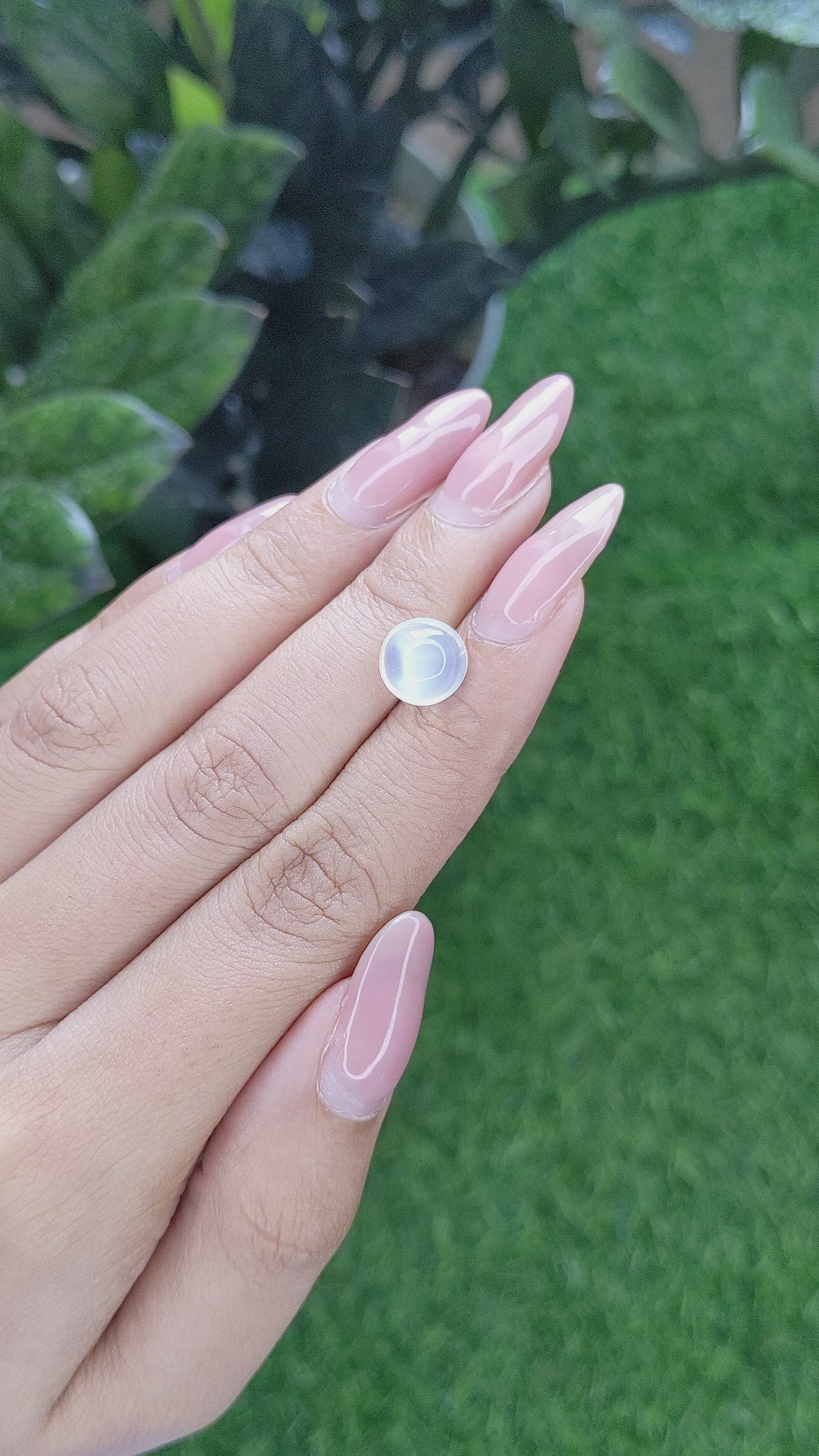 3.18 Ct. Cabochon Moonstone from Madagascar Size Video