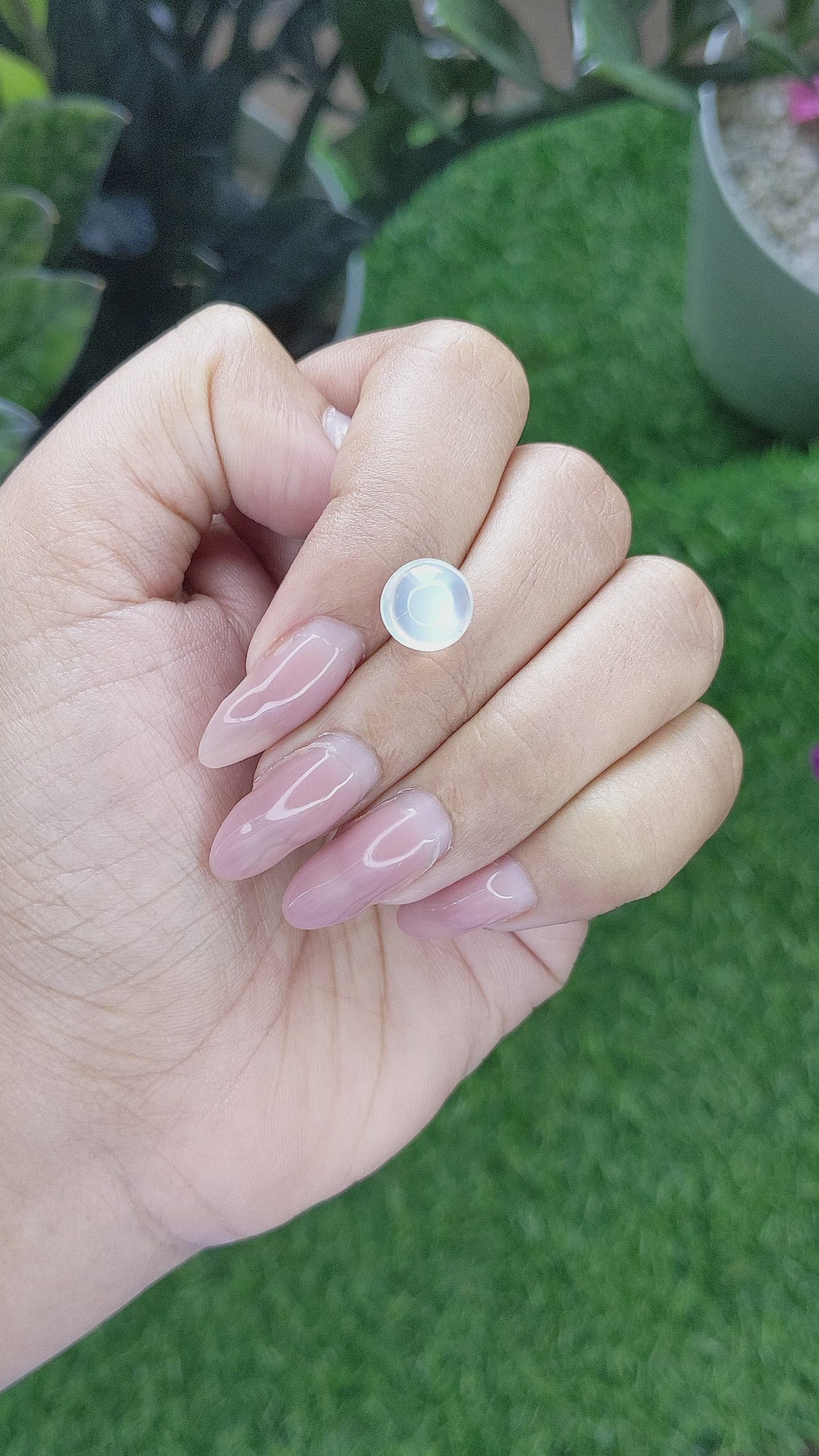 3.18 Ct. Cabochon Moonstone from Madagascar Size Video