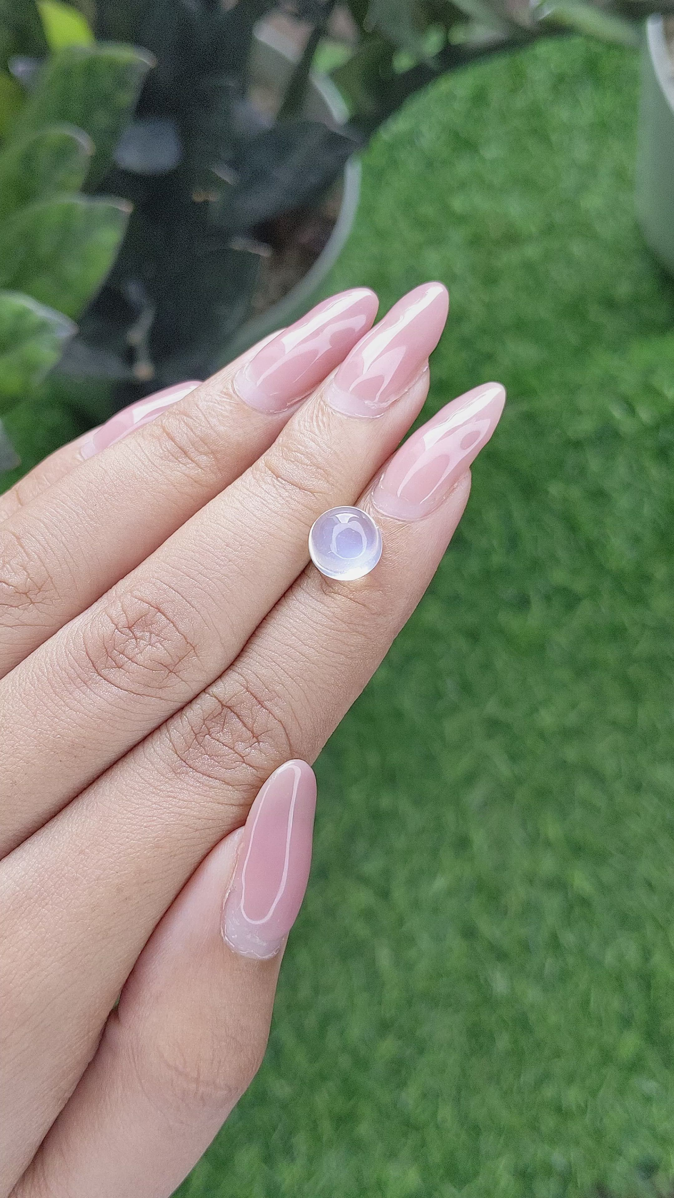 2.67 Ct. Cabochon Moonstone from Madagascar Size Video