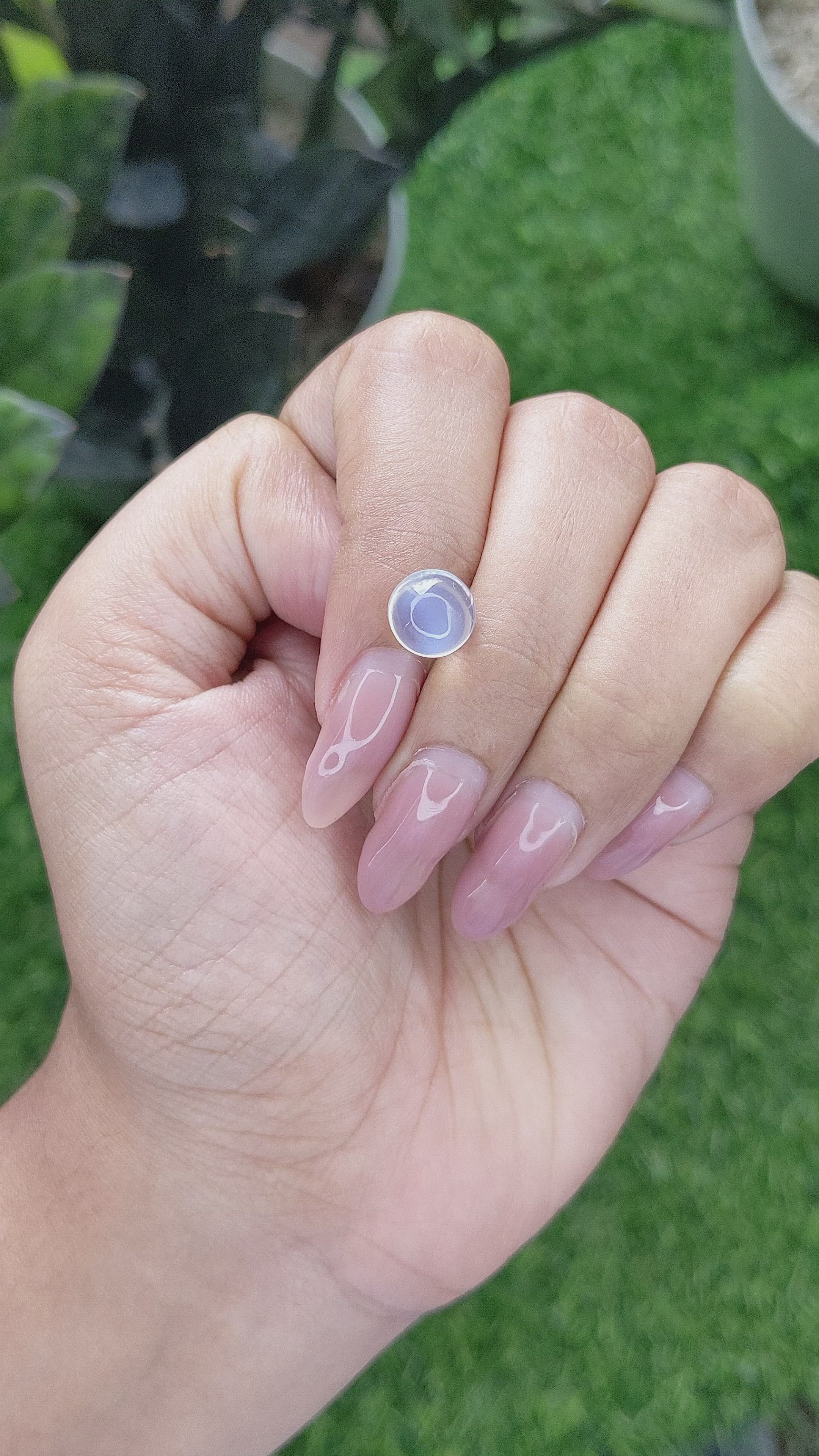 2.67 Ct. Cabochon Moonstone from Madagascar Size Video