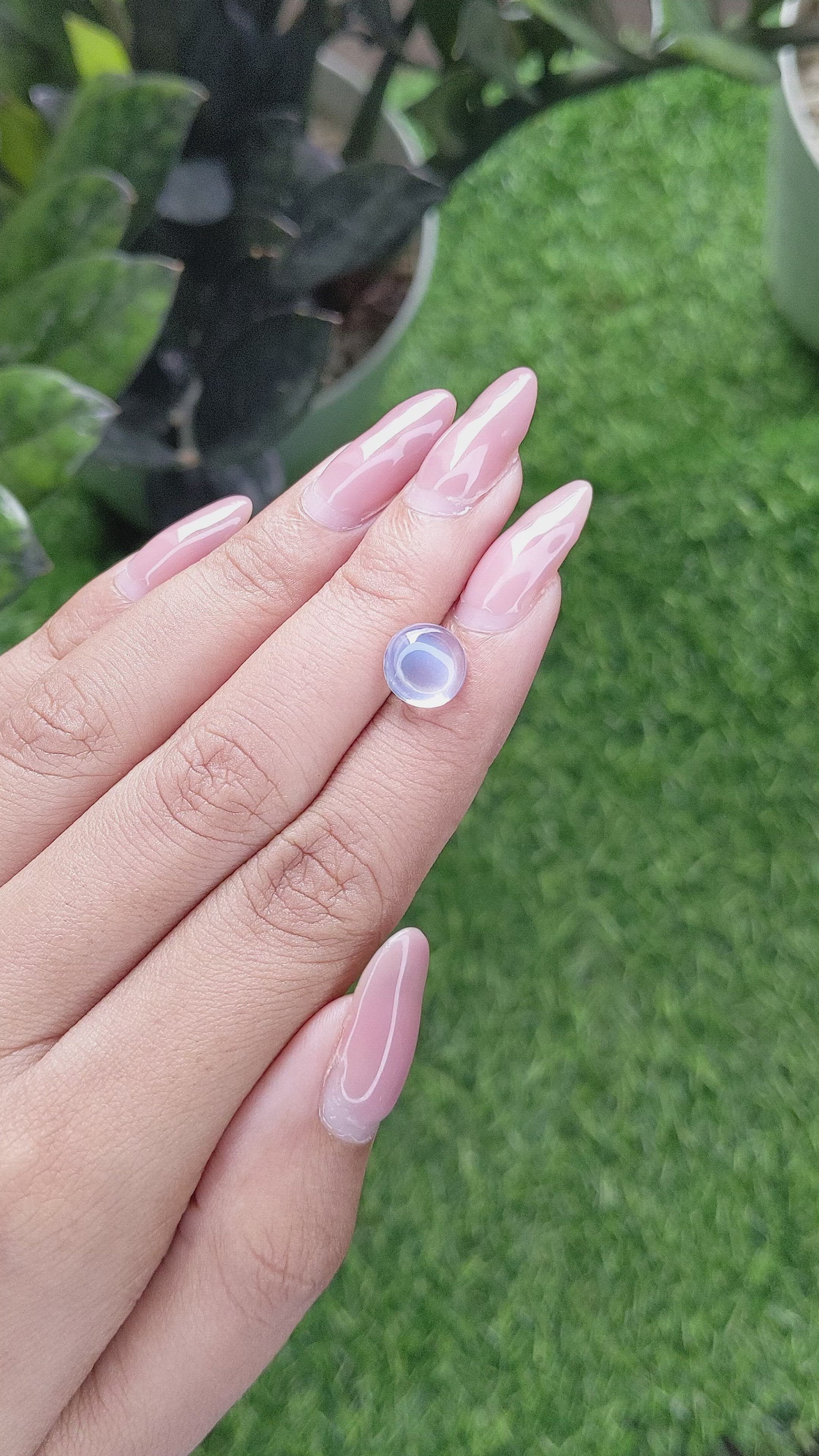 2.17 Ct. Cabochon Moonstone from Madagascar Size Video