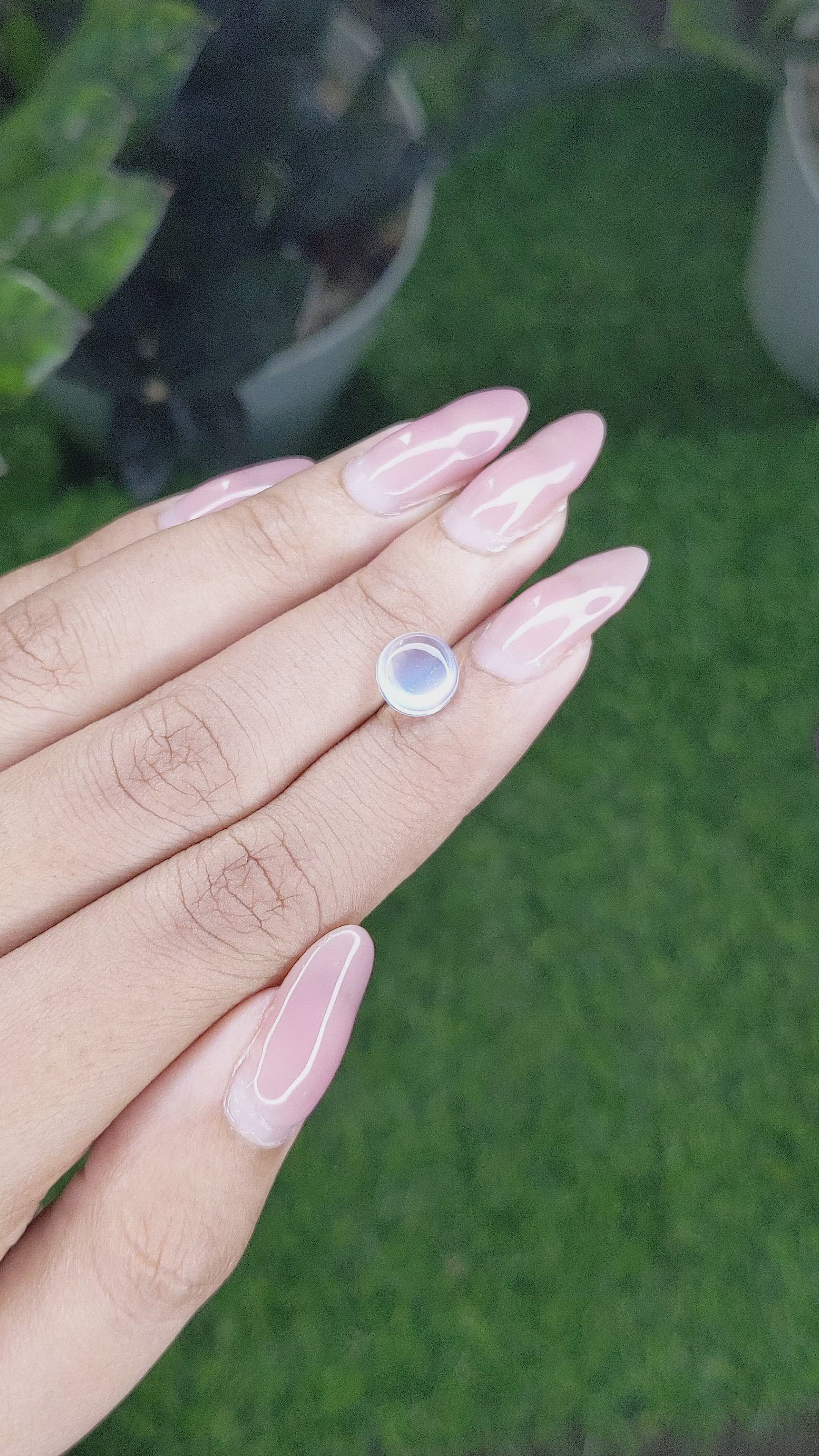 1.70 Ct. Cabochon Moonstone from Madagascar Size Video