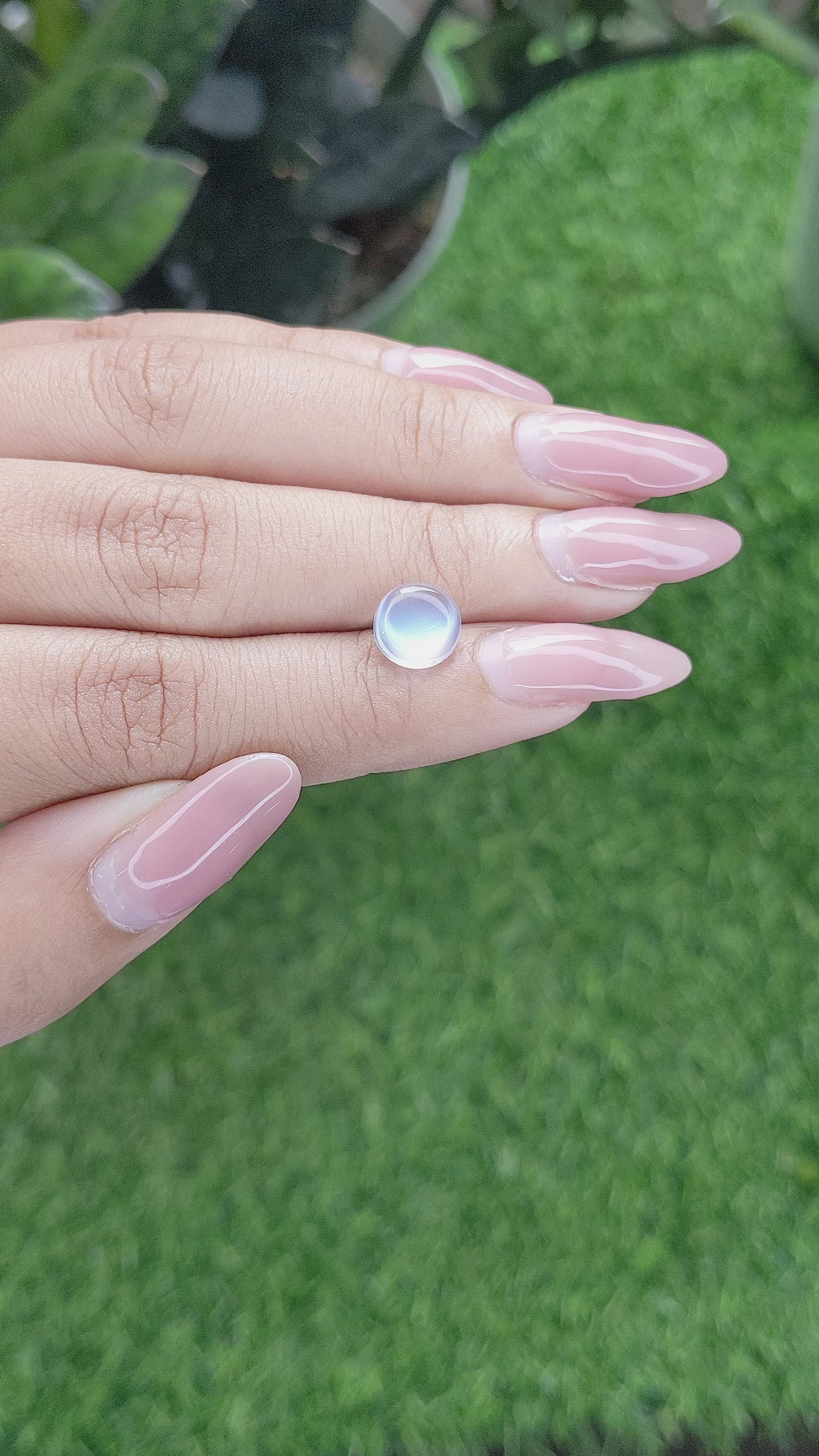 1.70 Ct. Cabochon Moonstone from Madagascar Size Video