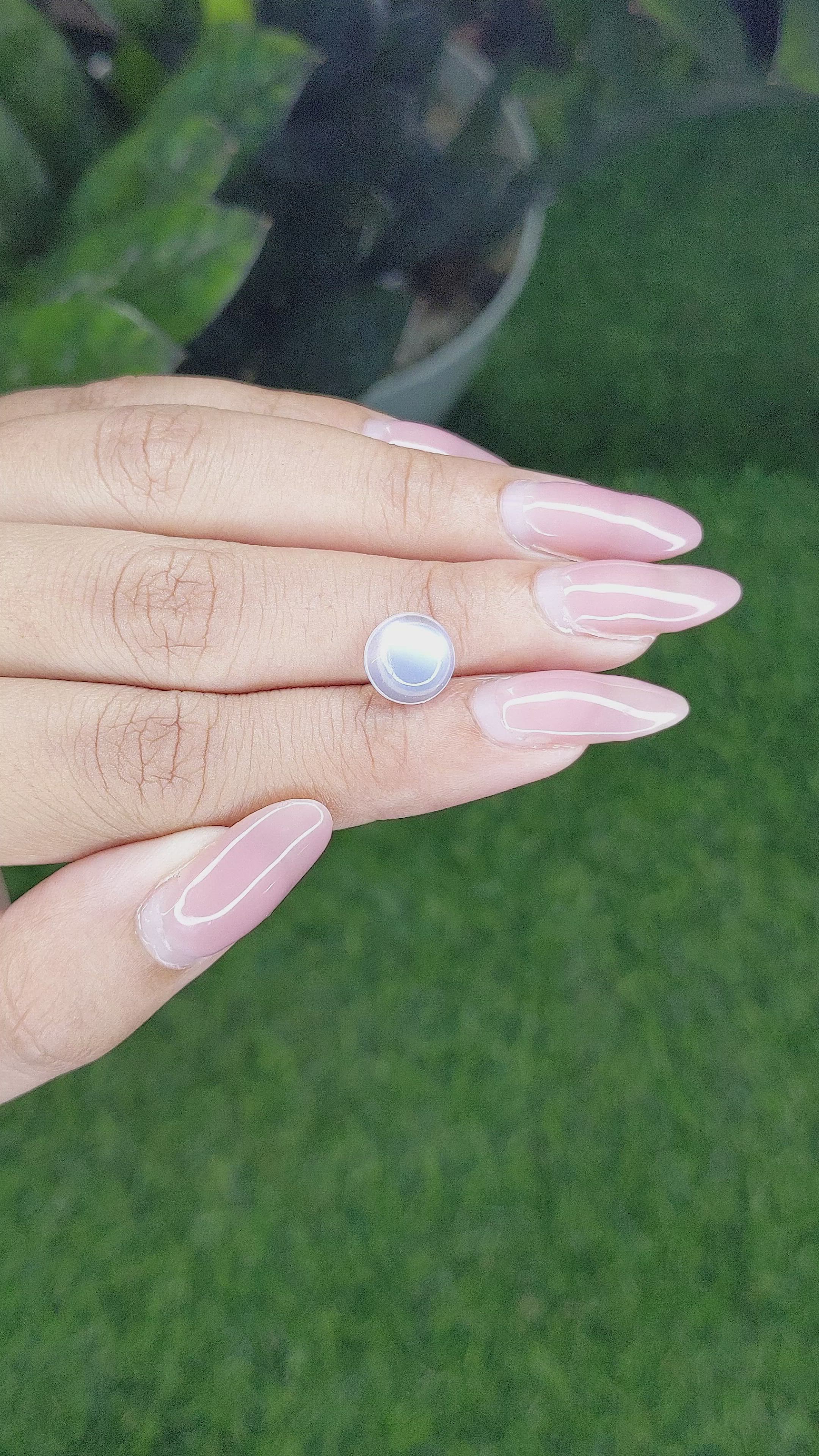 2.15 Ct. Cabochon Moonstone from Madagascar Size Video