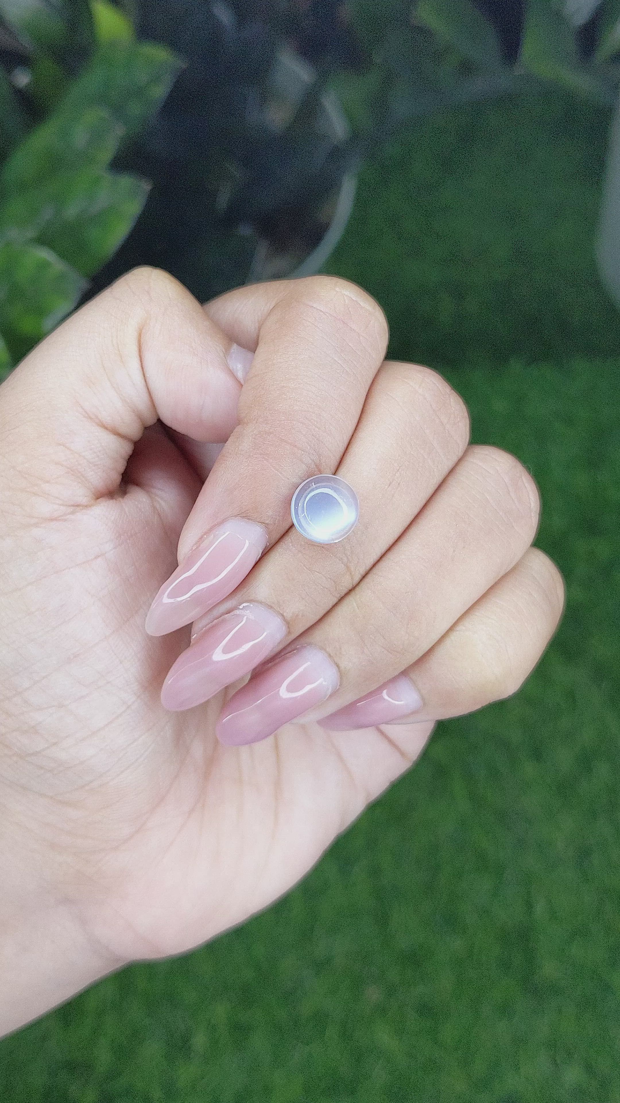 2.15 Ct. Cabochon Moonstone from Madagascar Size Video