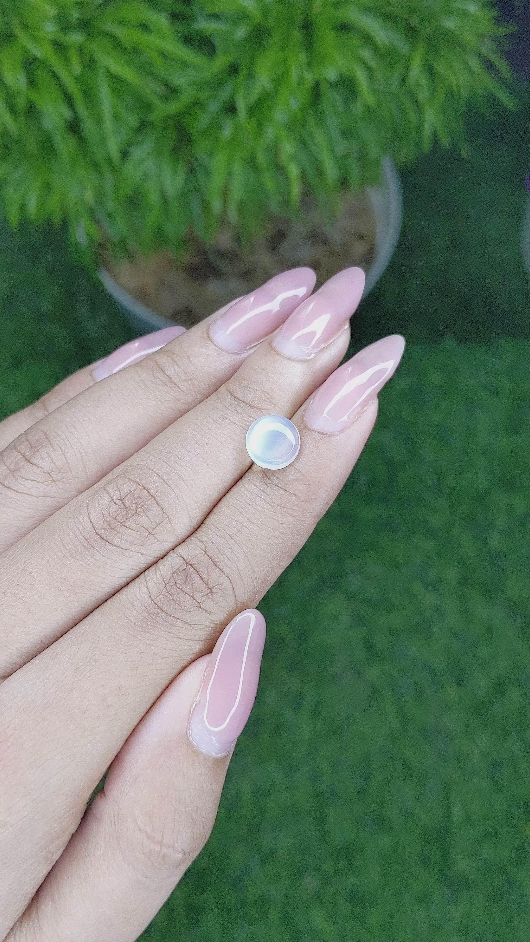 2.00 Ct. Cabochon Moonstone from Madagascar Size Video
