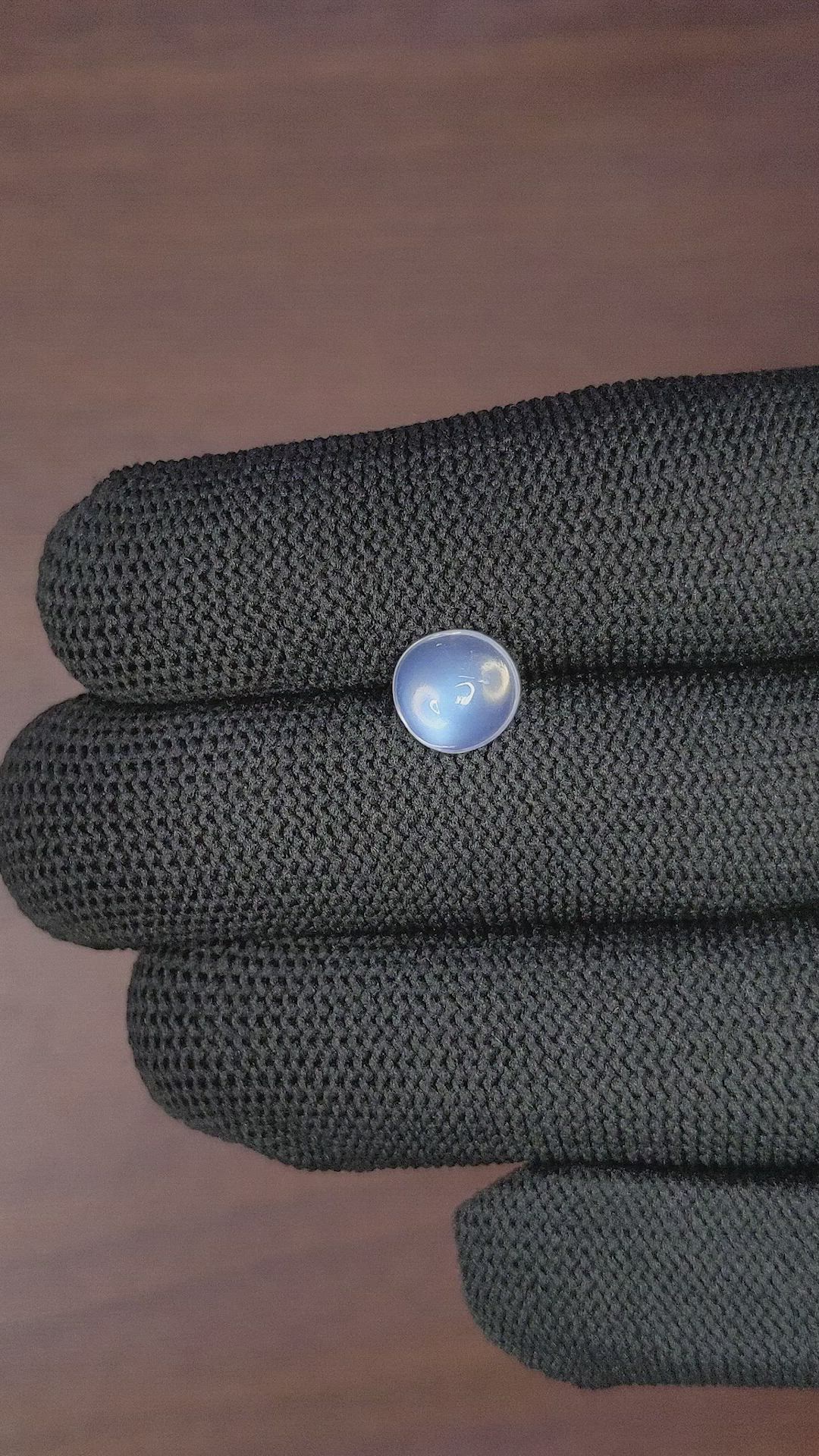 2.03 Ct. Blue Flash Cabochon Moonstone from Madagascar Size Video