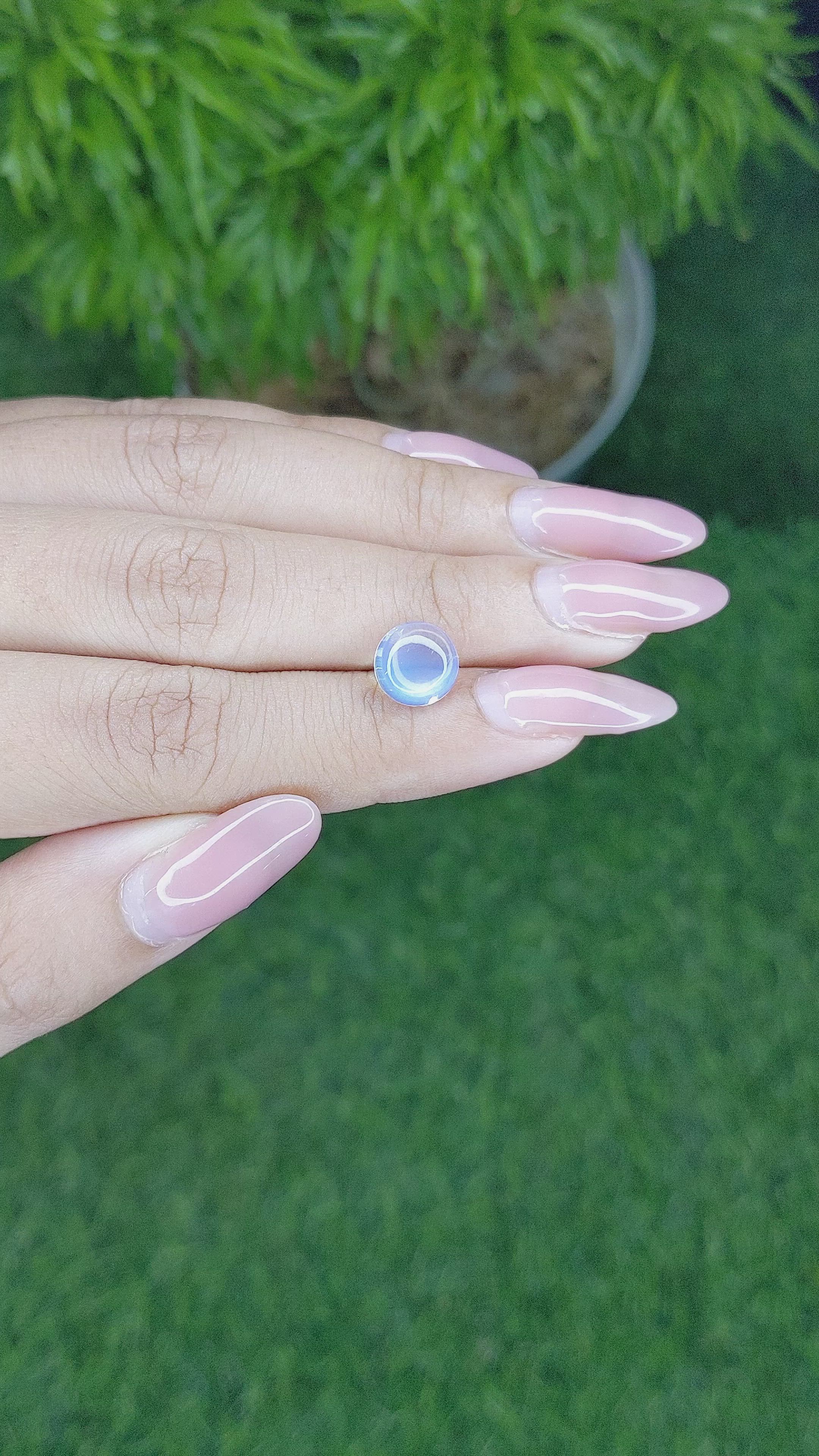 2.28 Ct. Cabochon Moonstone from Madagascar Size Video