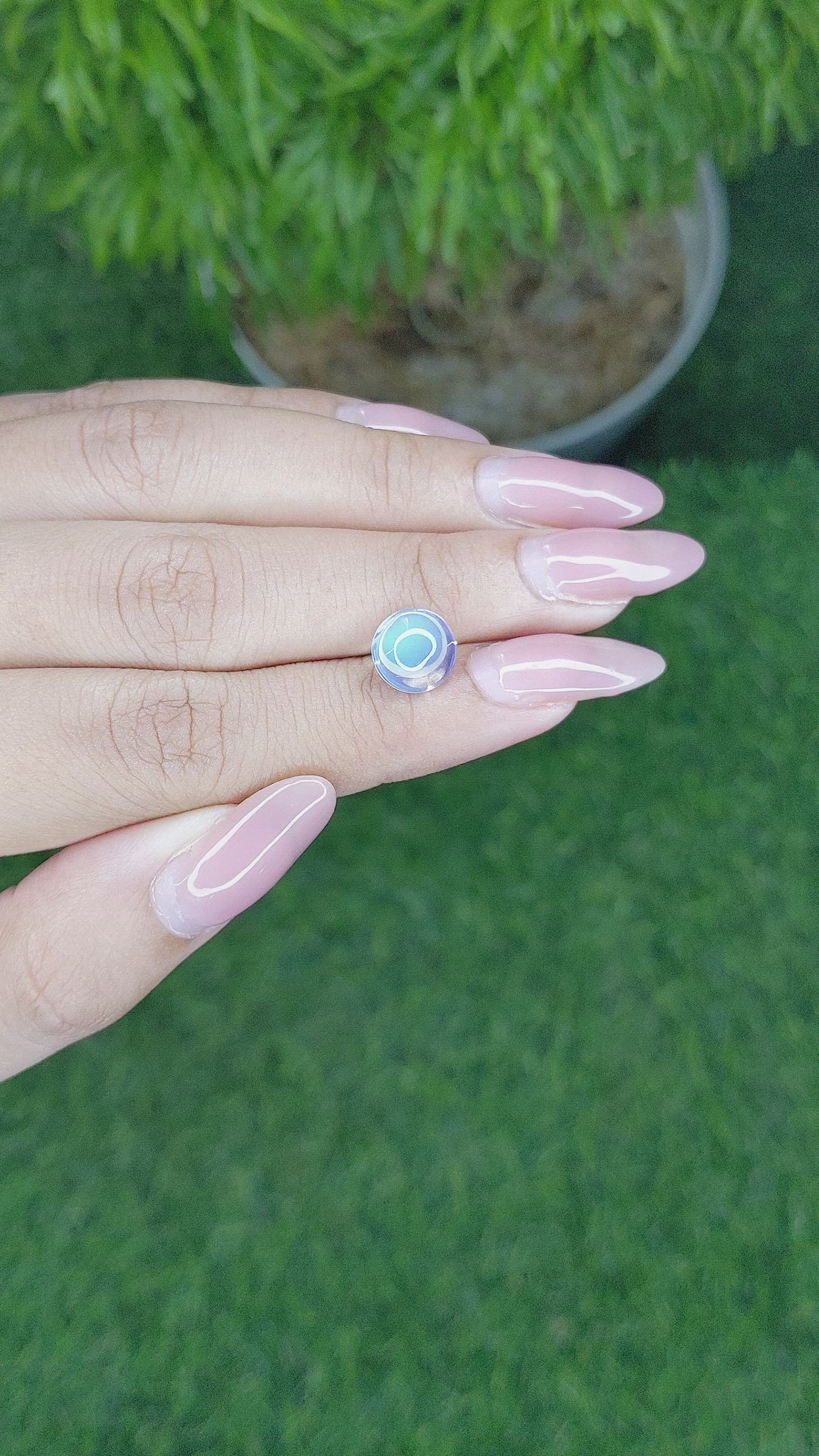 2.70 Ct. Cabochon Moonstone from Madagascar Size Video