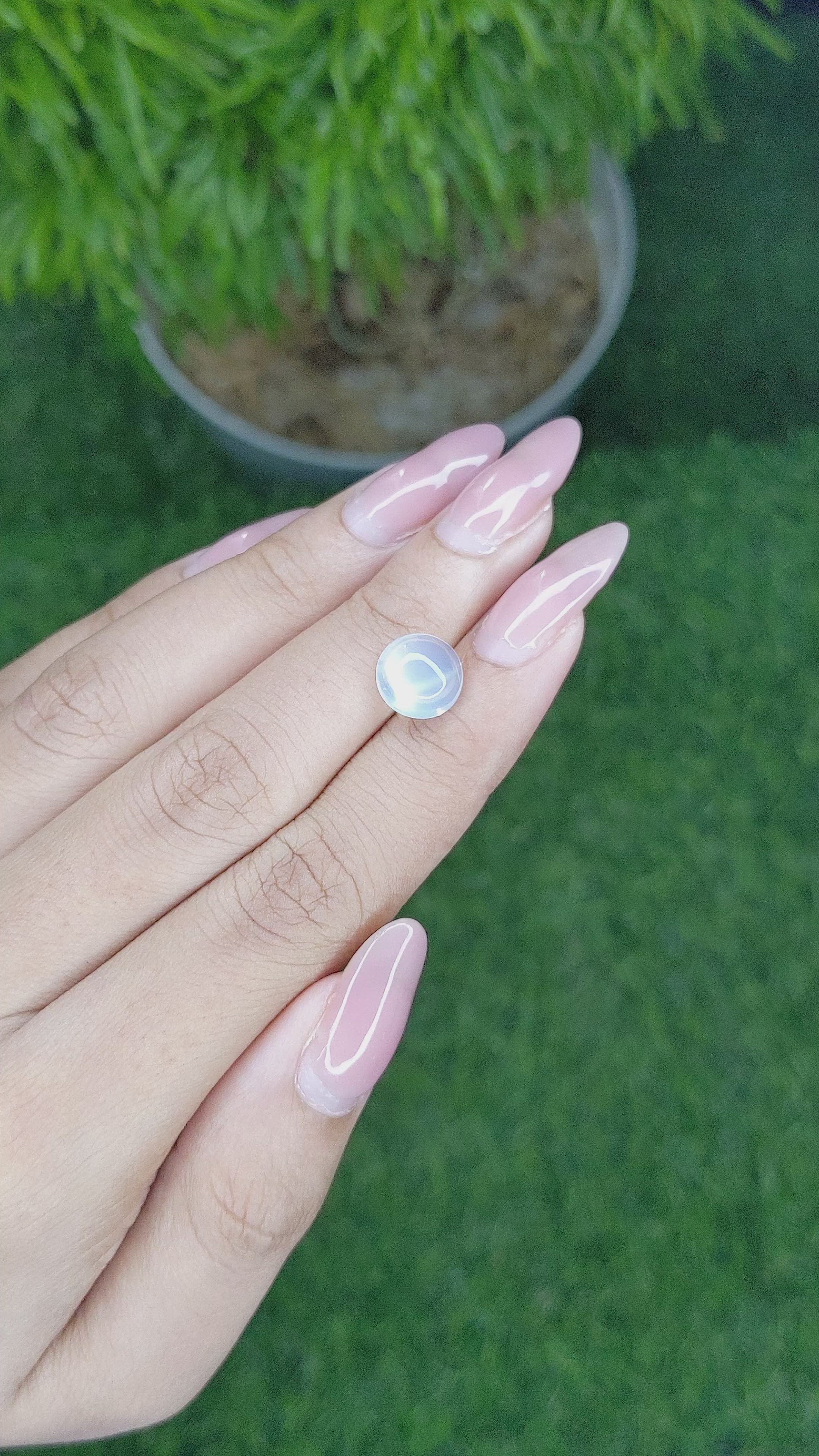 3.00 Ct. Cabochon Moonstone from Madagascar Size Video