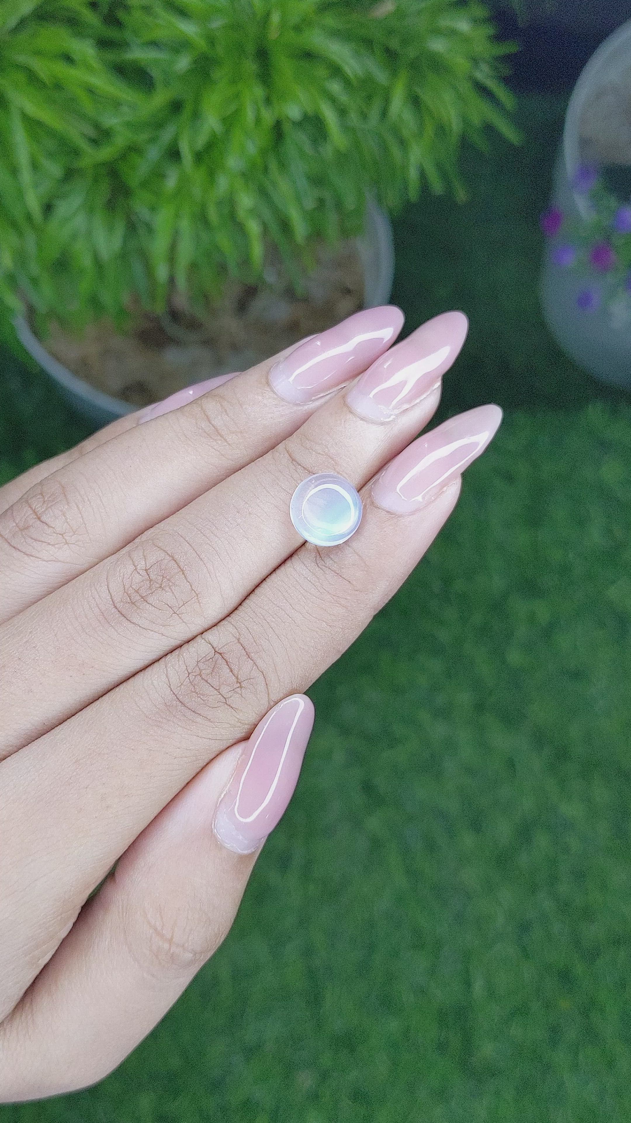 2.79 Ct. Cabochon Moonstone from Madagascar Size Video