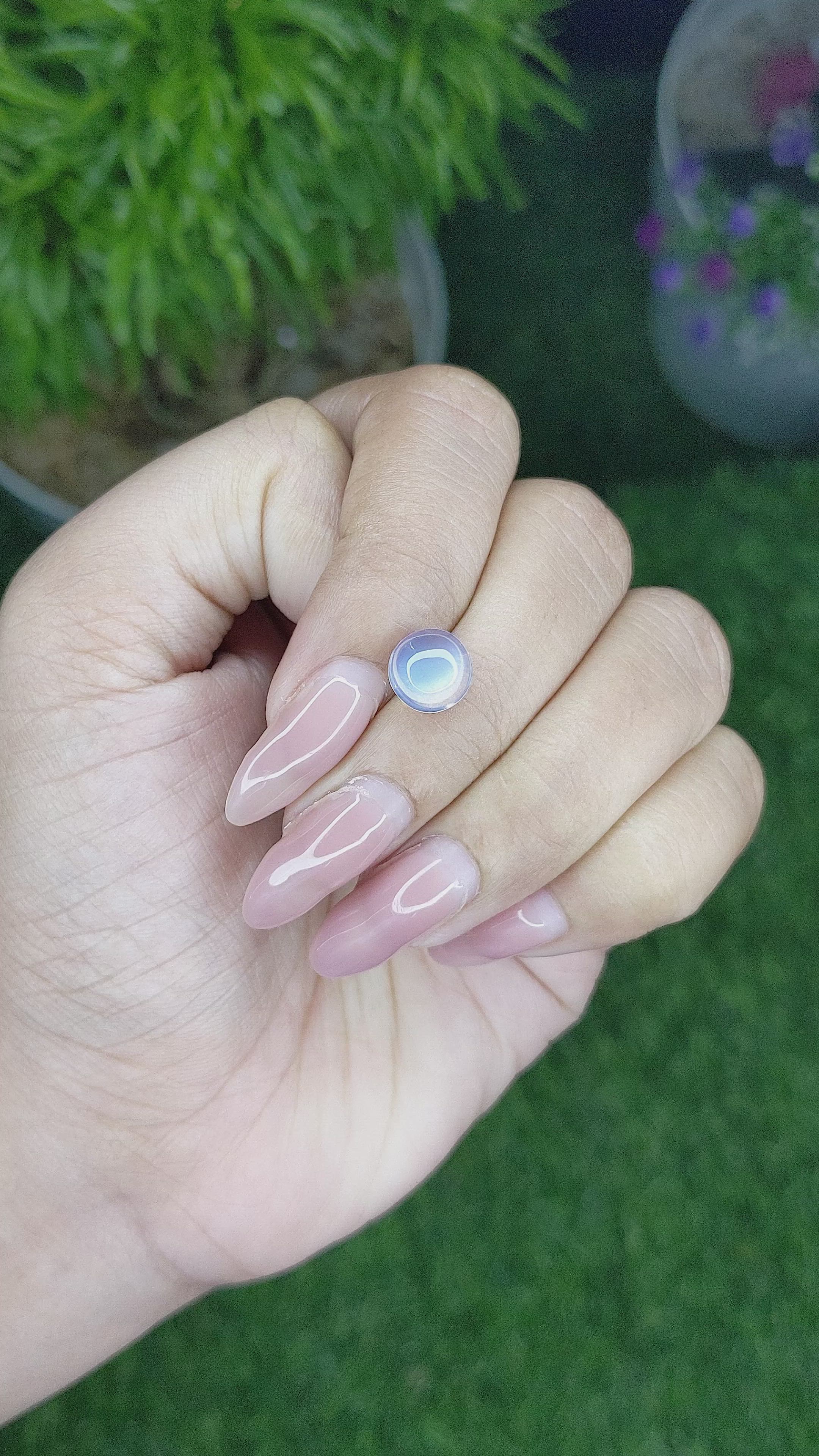 1.91 Ct. Cabochon Moonstone from Madagascar Size Video