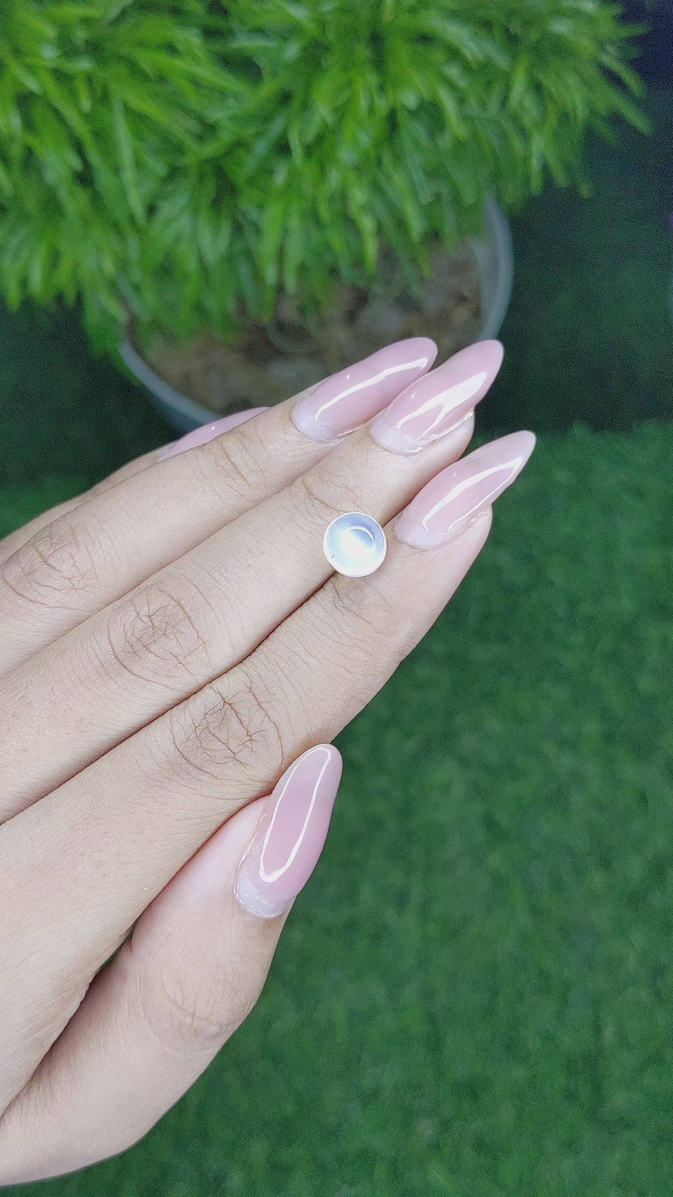 2.25 Ct. Cabochon Moonstone from Madagascar Size Video