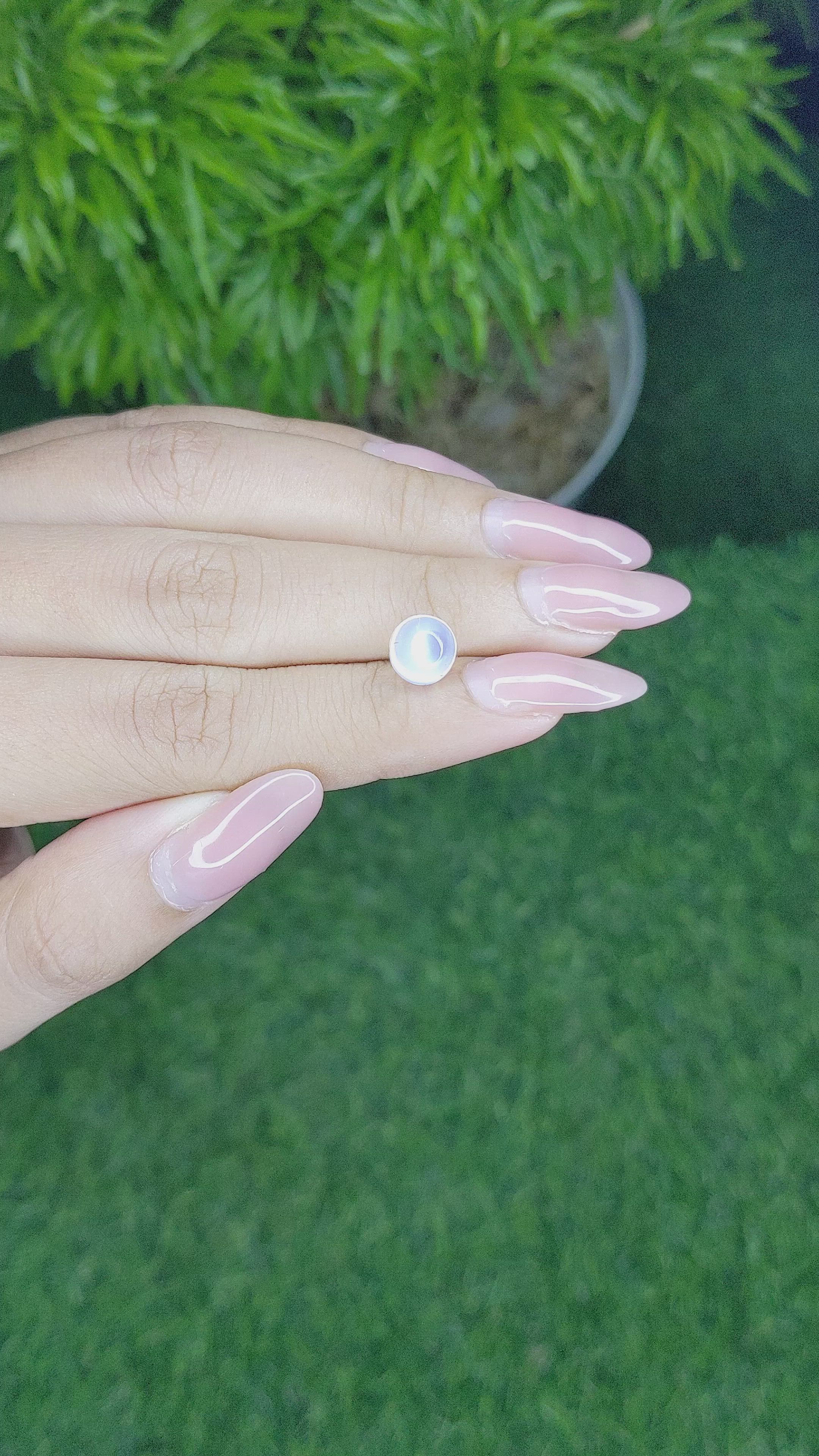 2.25 Ct. Cabochon Moonstone from Madagascar Size Video