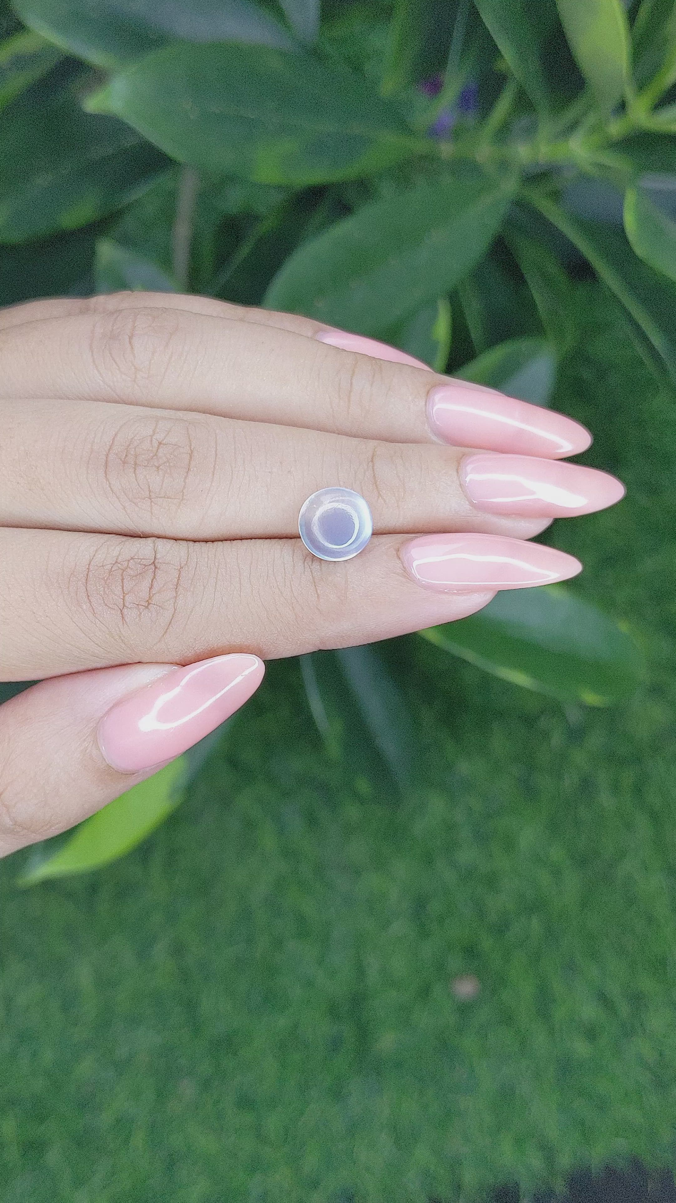 2.20 Ct. Cabochon Moonstone from Madagascar Size Video