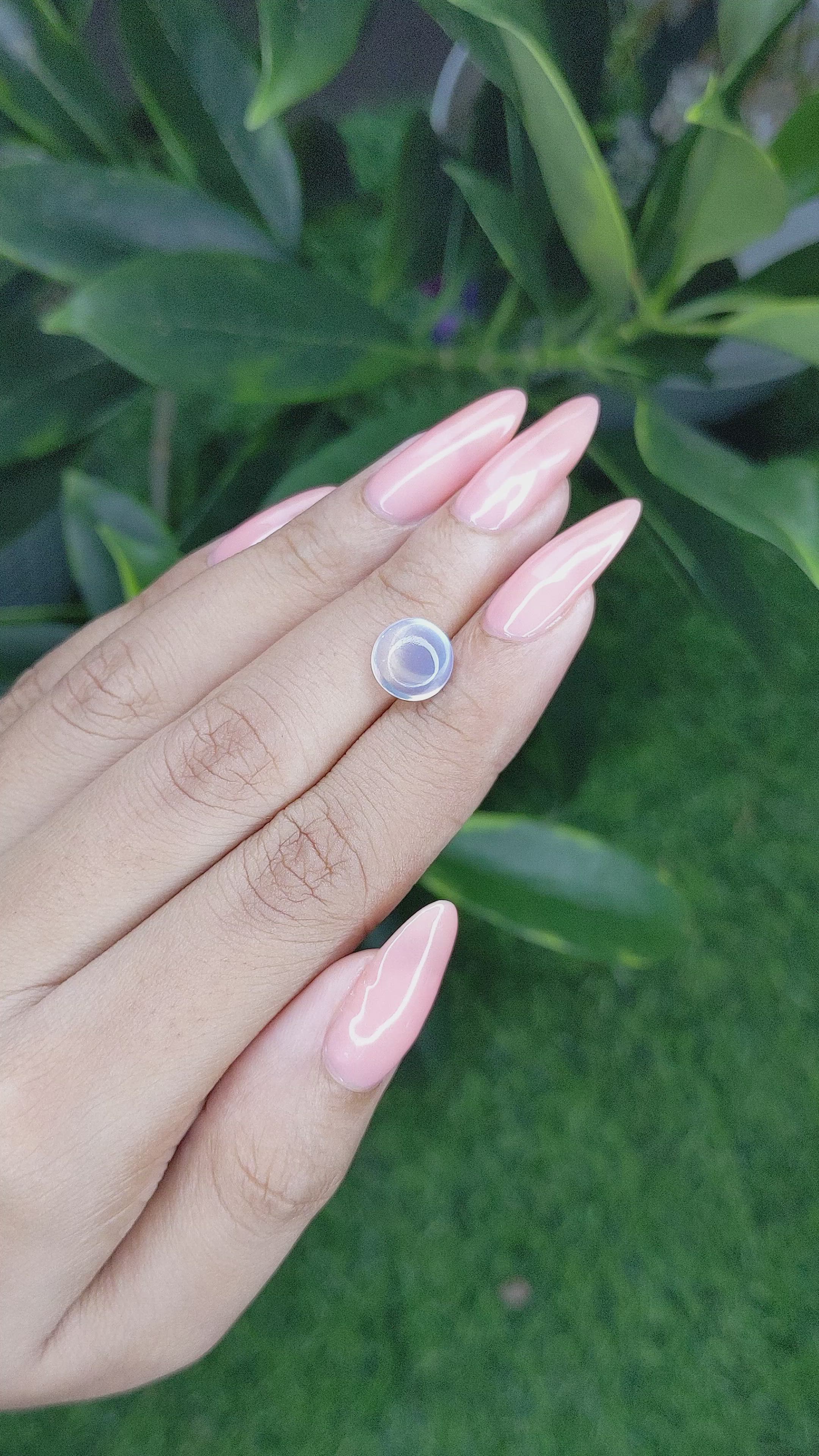 2.20 Ct. Cabochon Moonstone from Madagascar Size Video