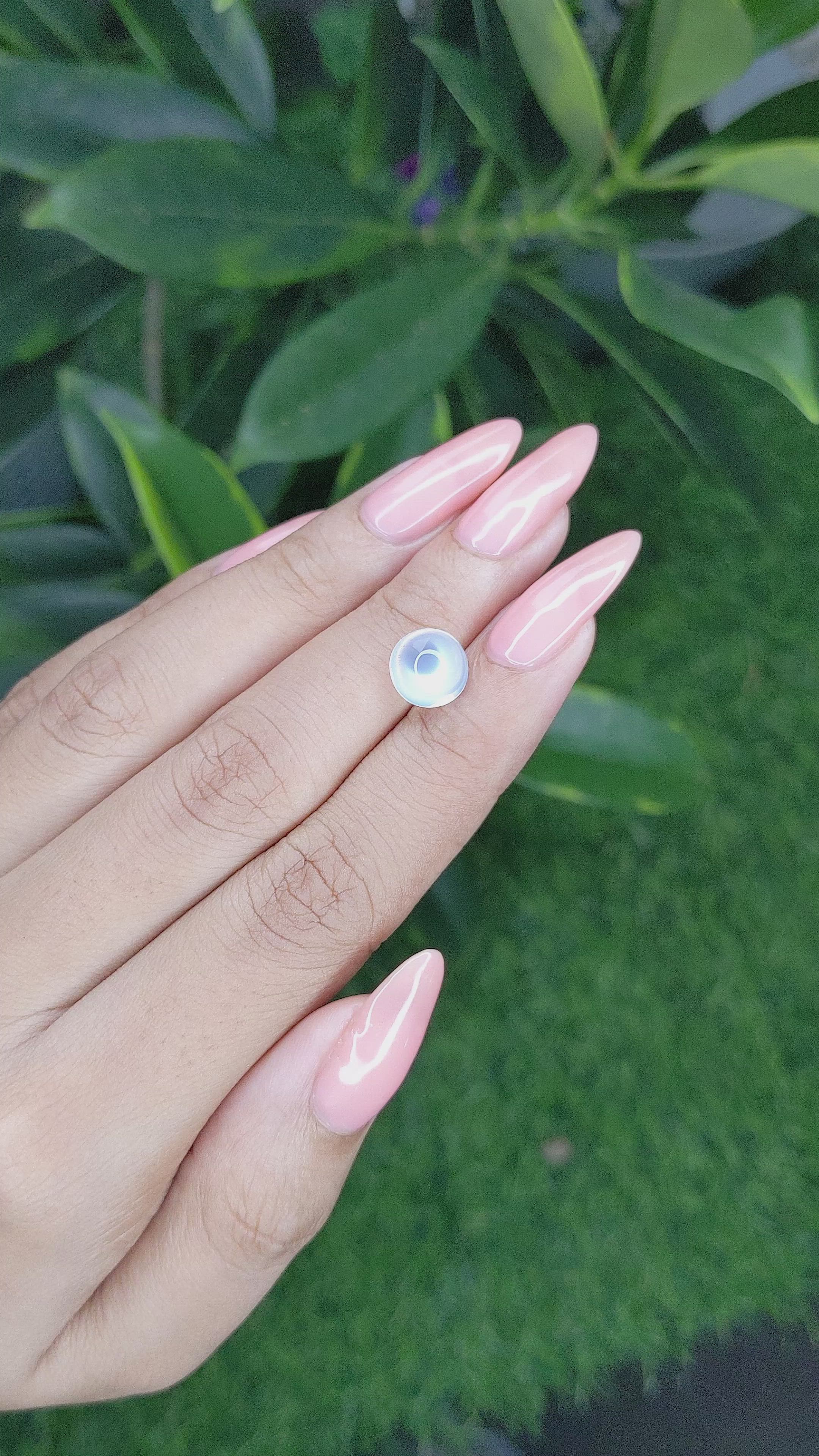 2.70 Ct. Cabochon Moonstone from Madagascar Size Video