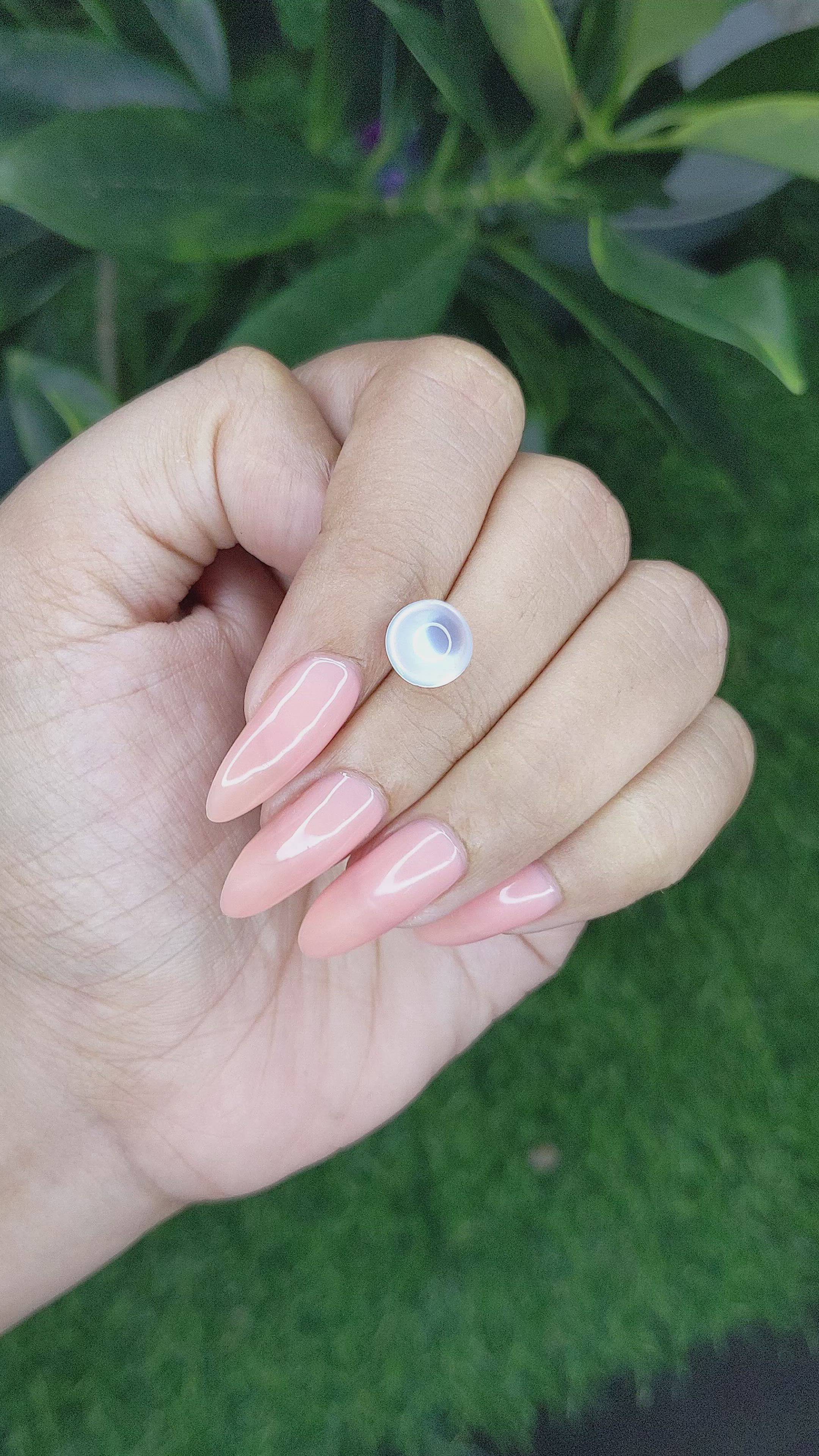 2.70 Ct. Cabochon Moonstone from Madagascar Size Video