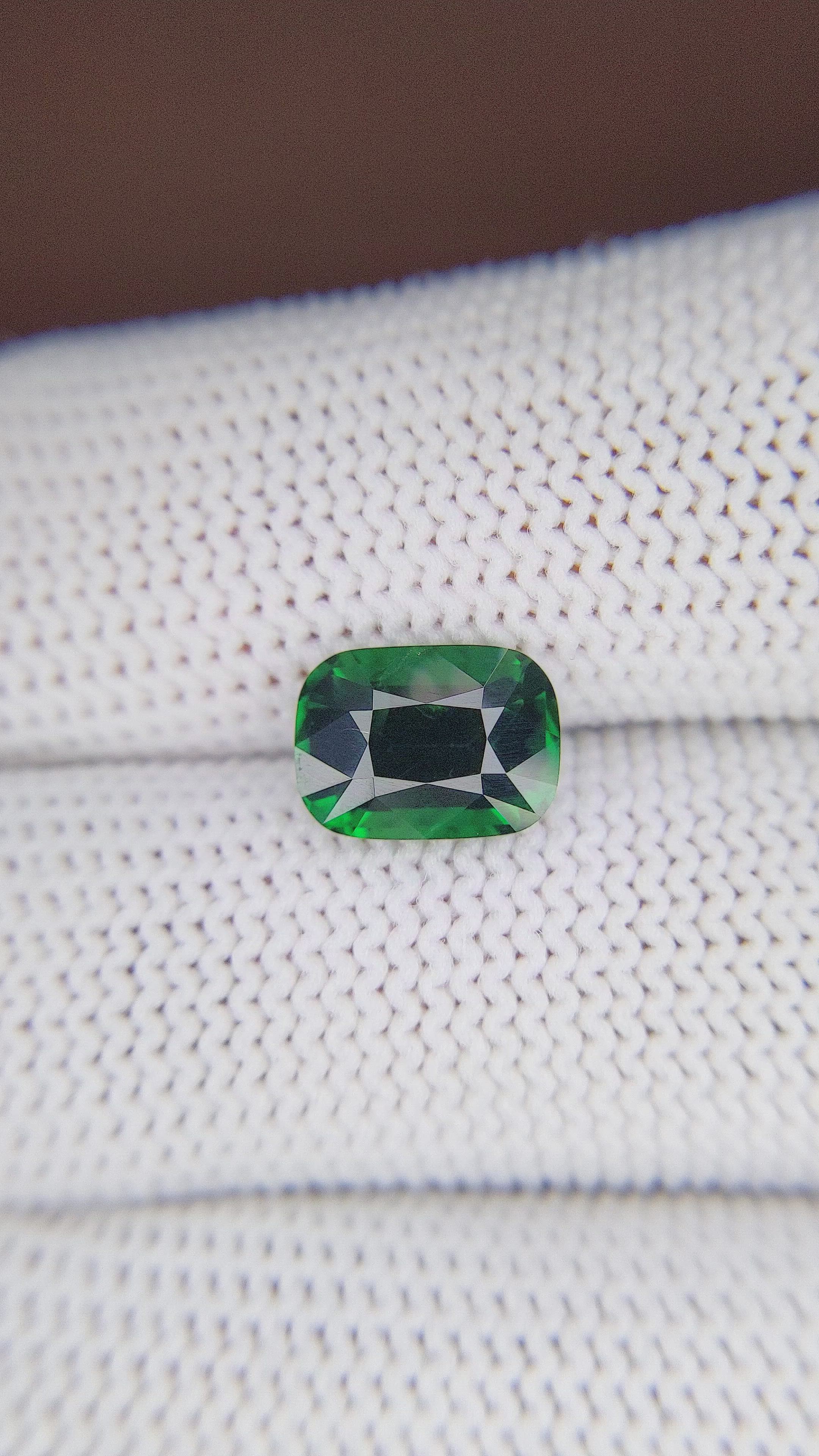 2.84 Ct. Tsavorite Garnet from Tanzania Size Video