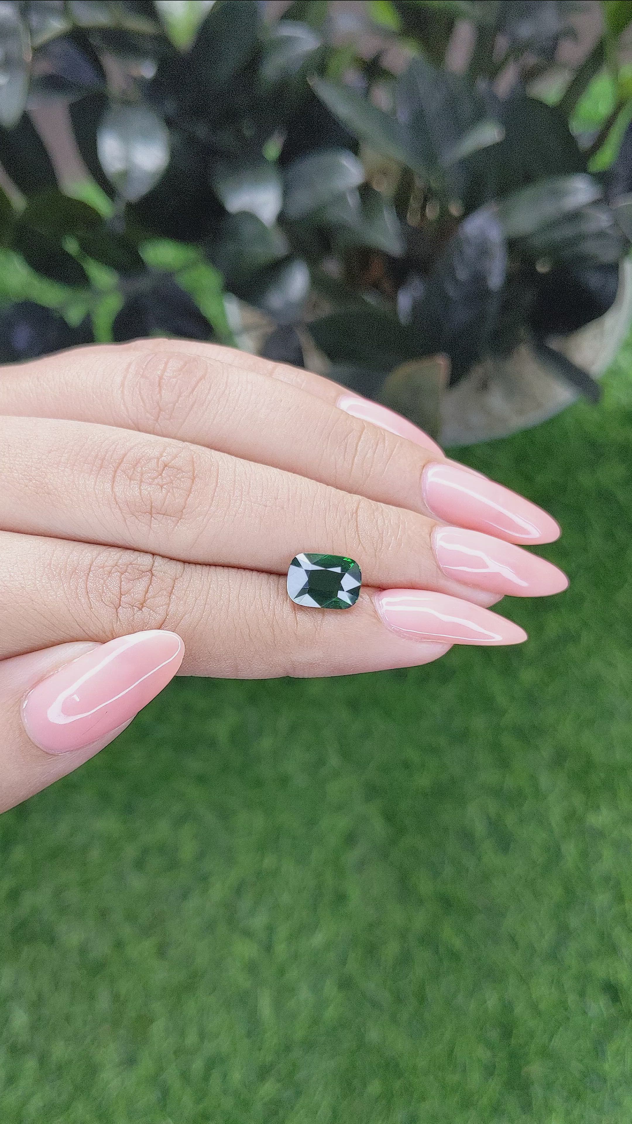 2.84 Ct. Tsavorite Garnet from Tanzania Size Video