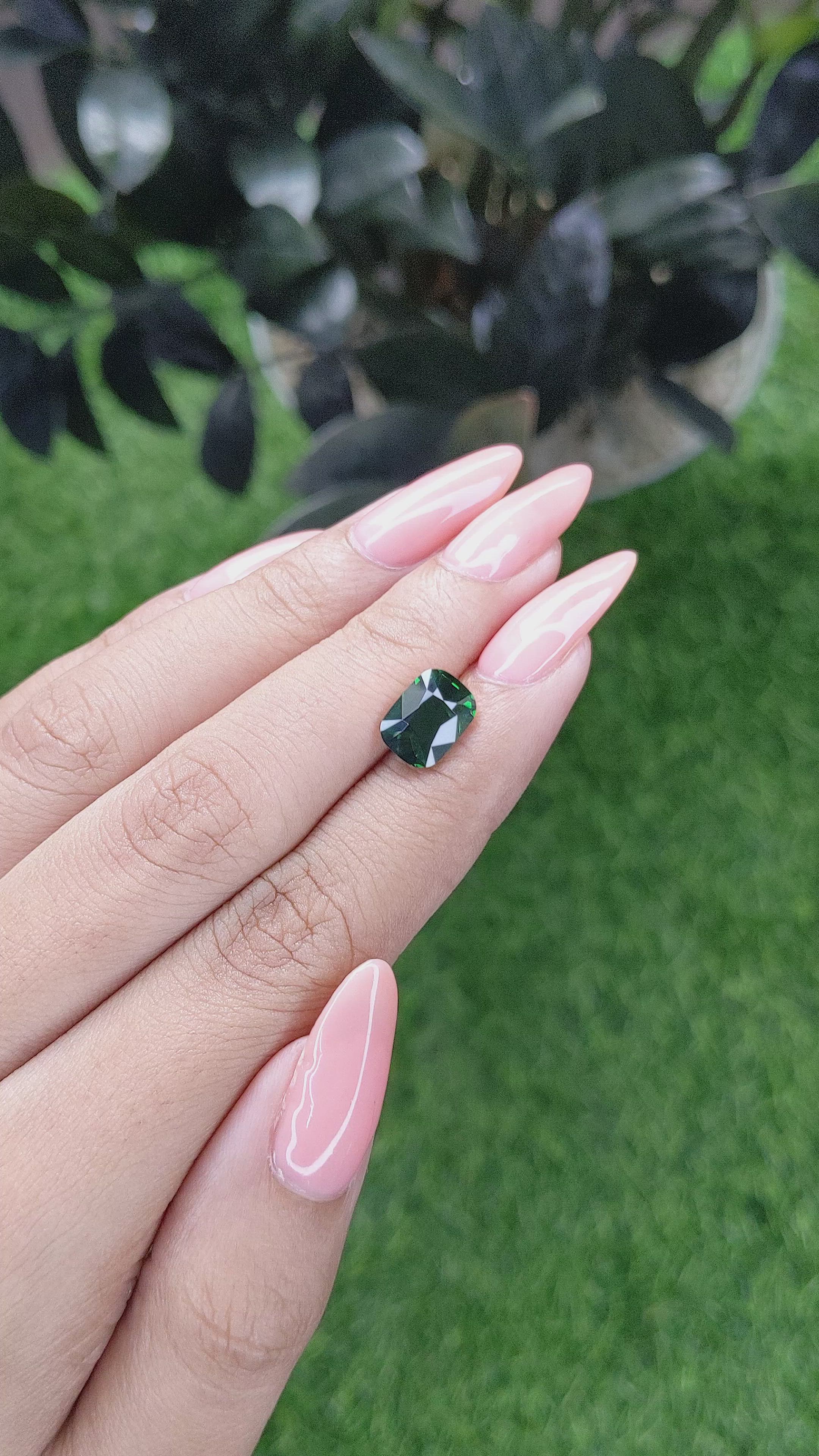 2.84 Ct. Tsavorite Garnet from Tanzania Size Video