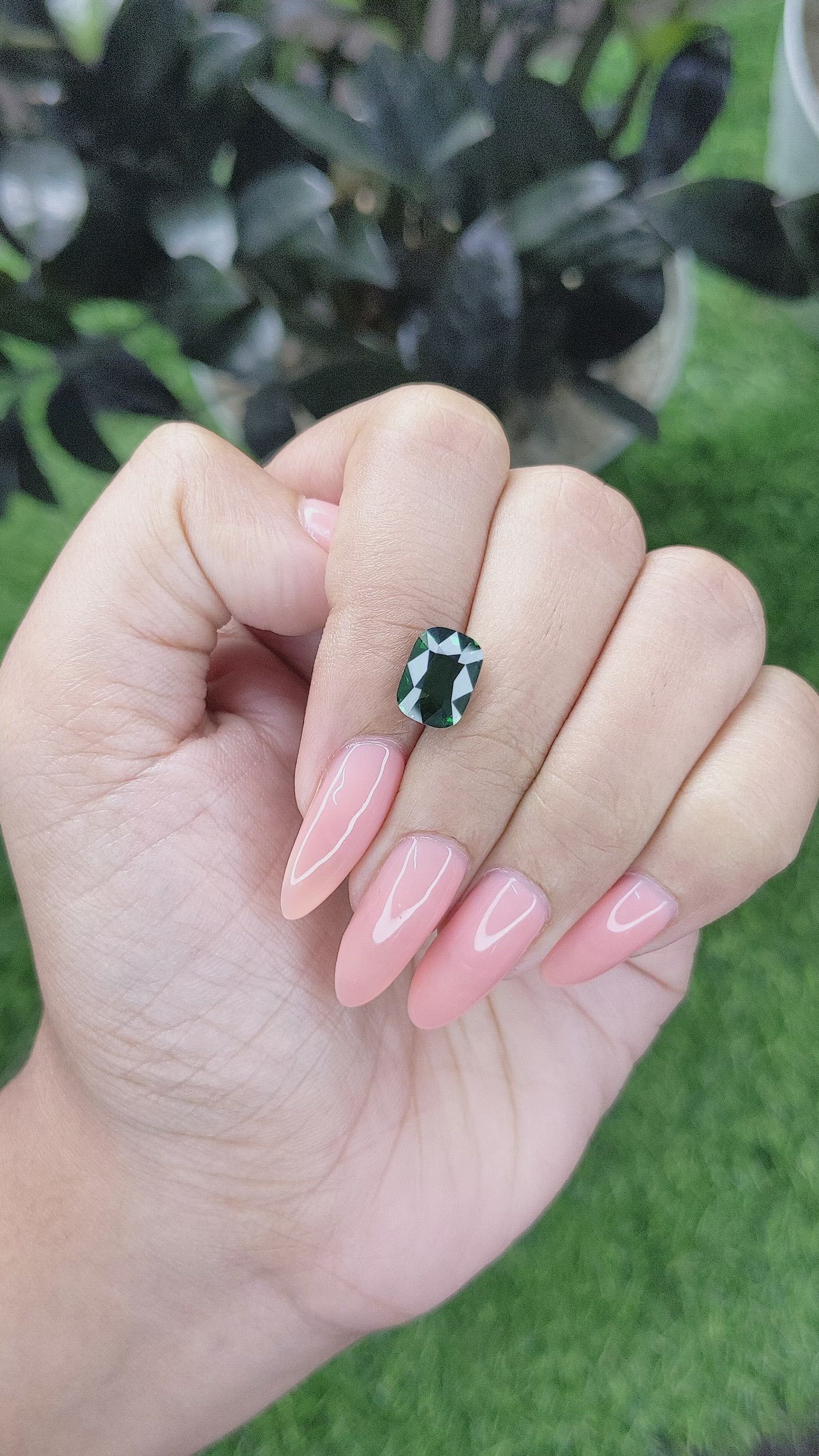 2.84 Ct. Tsavorite Garnet from Tanzania Size Video