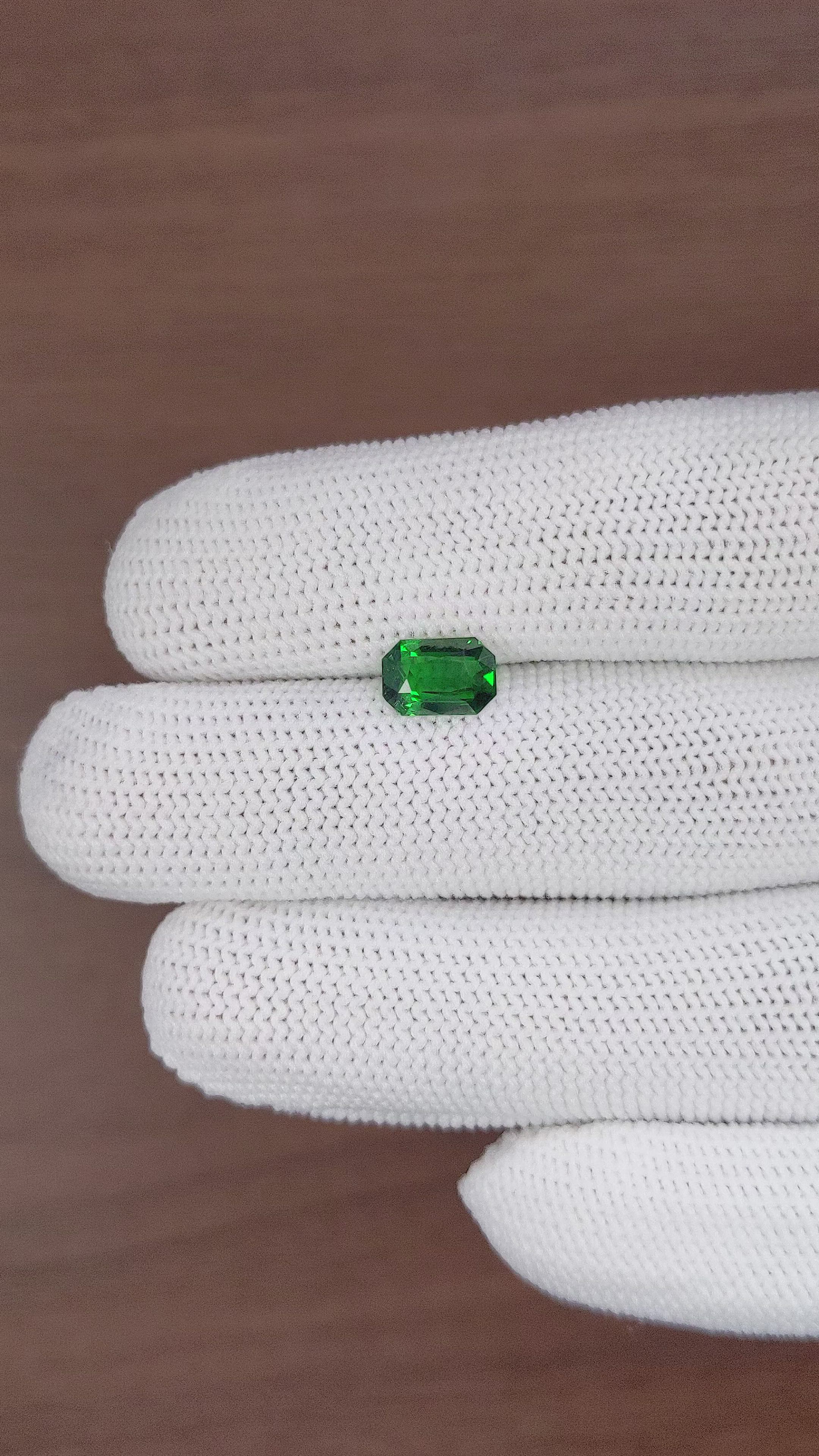1.52 Ct. Tsavorite Garnet from Tanzania Size Video