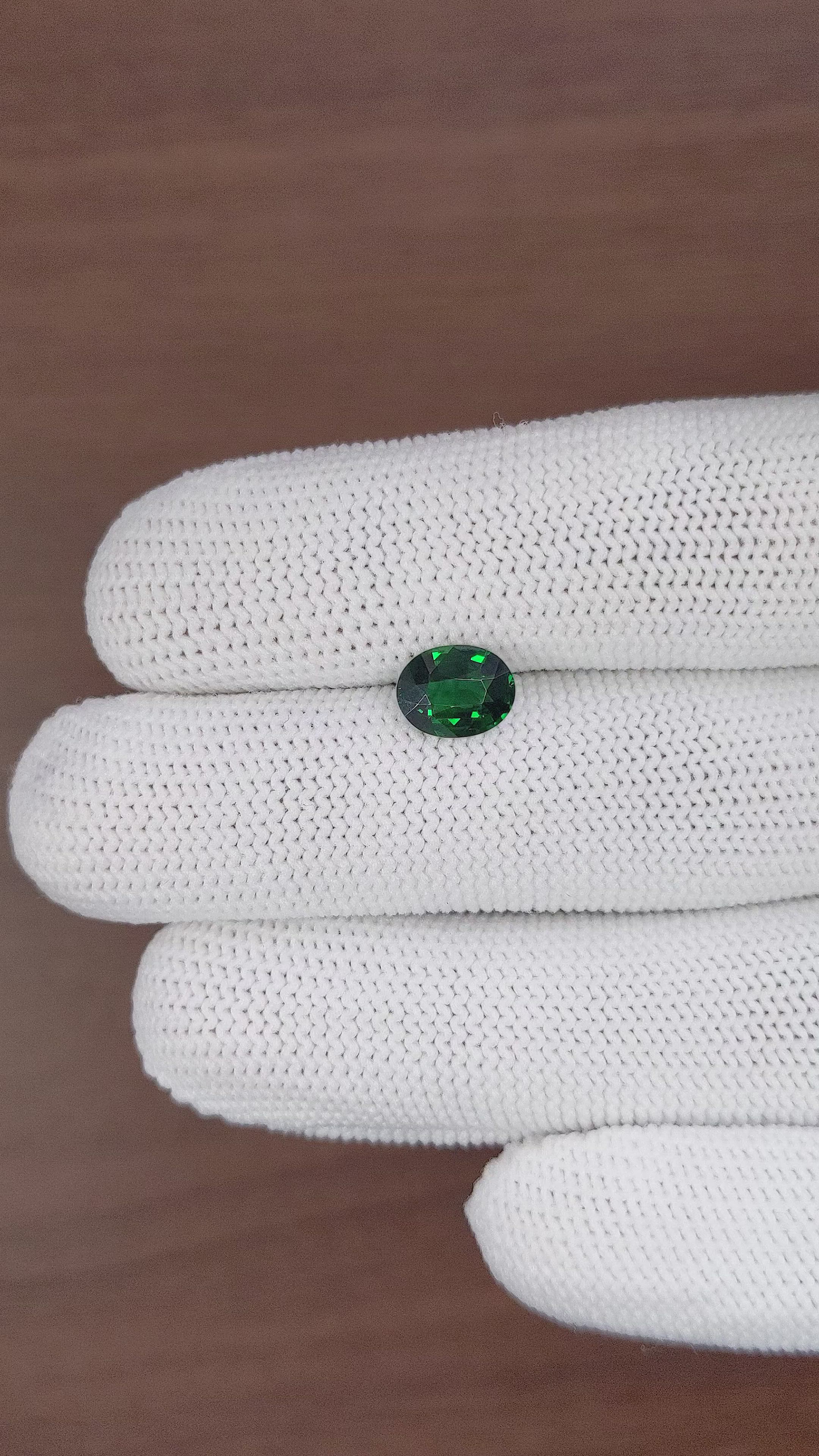 1.56 Ct. Tsavorite Garnet from Tanzania Size Video