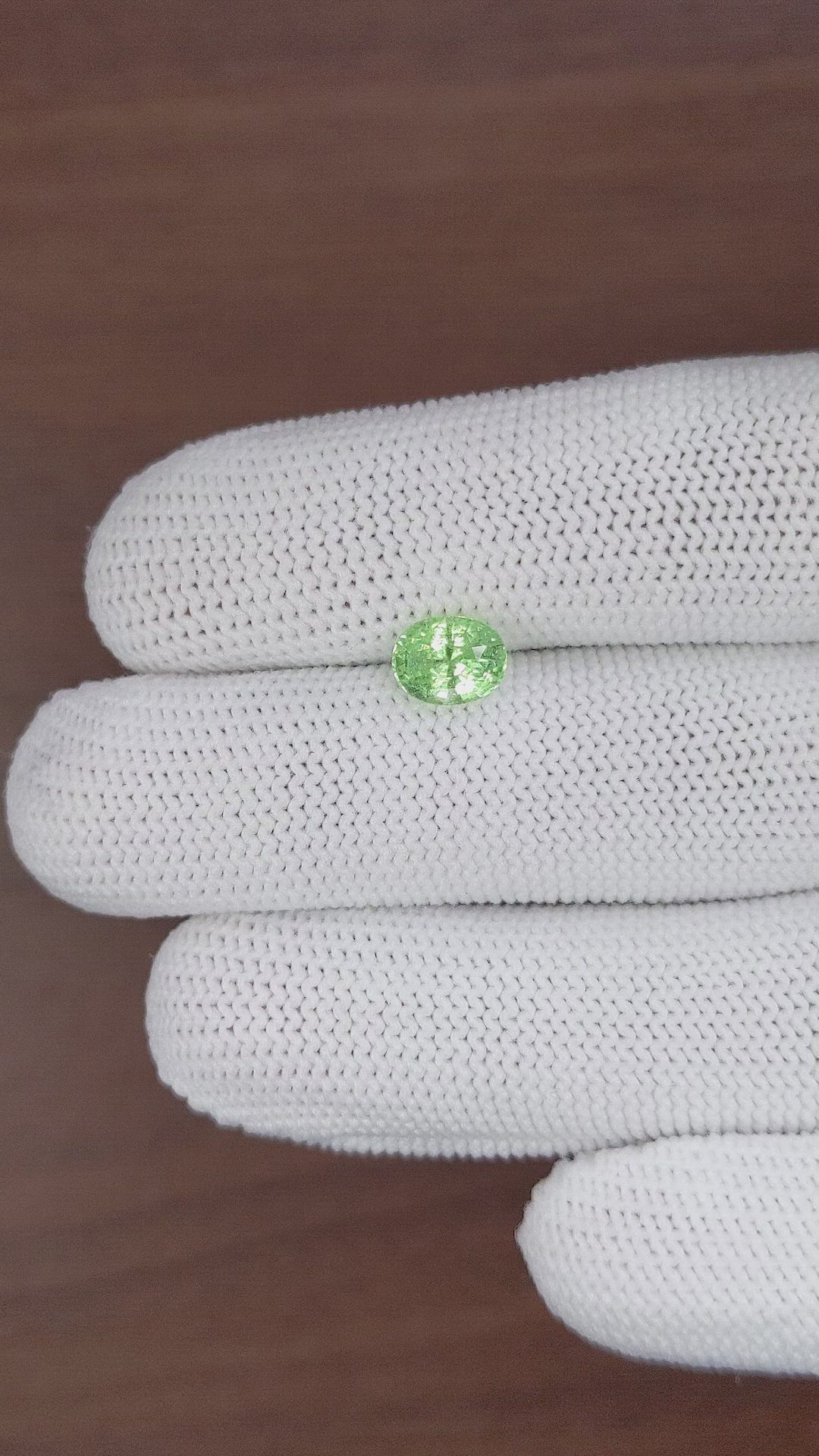 1.64 Ct. Tsavorite Garnet from Tanzania Size Video