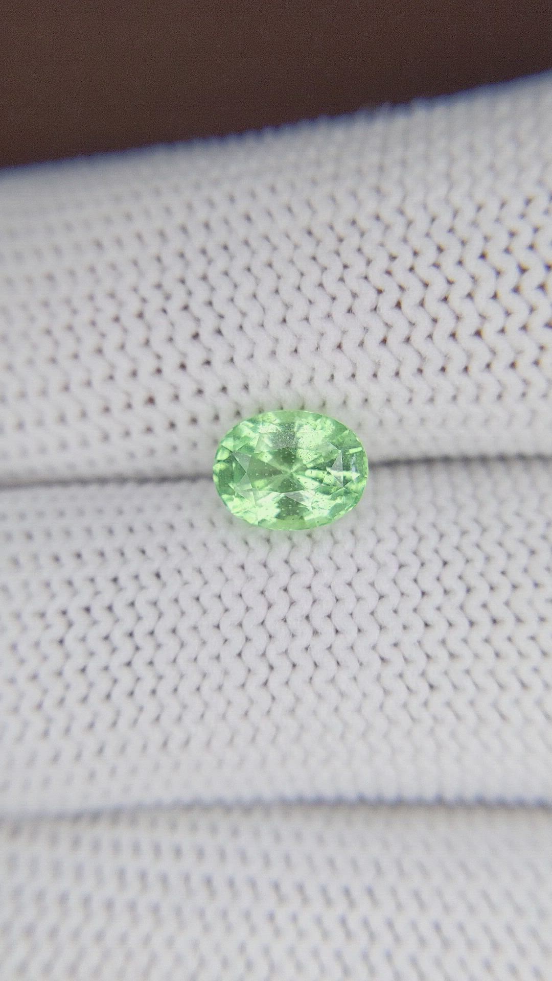 1.64 Ct. Tsavorite Garnet from Tanzania Size Video