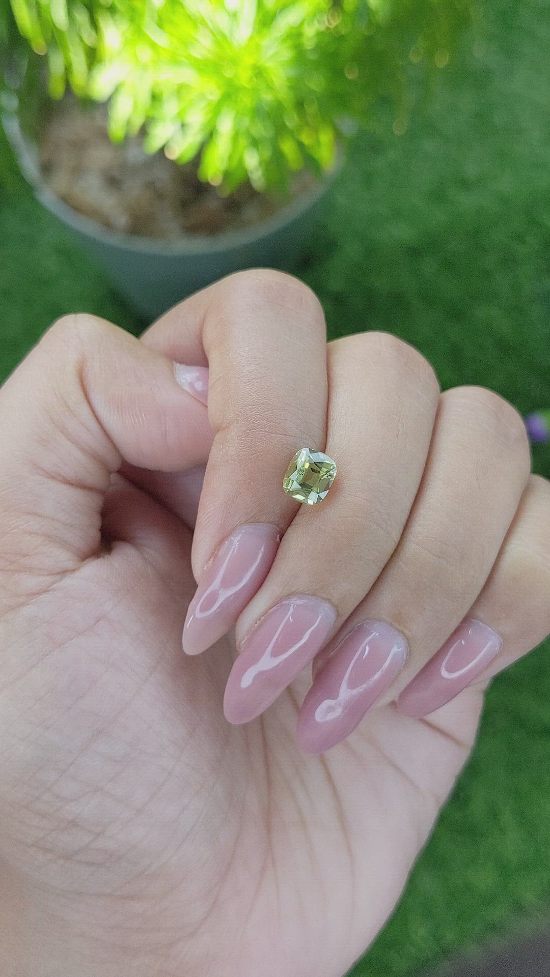 1.56 Ct. Chrysoberyl from Madagascar Size Video