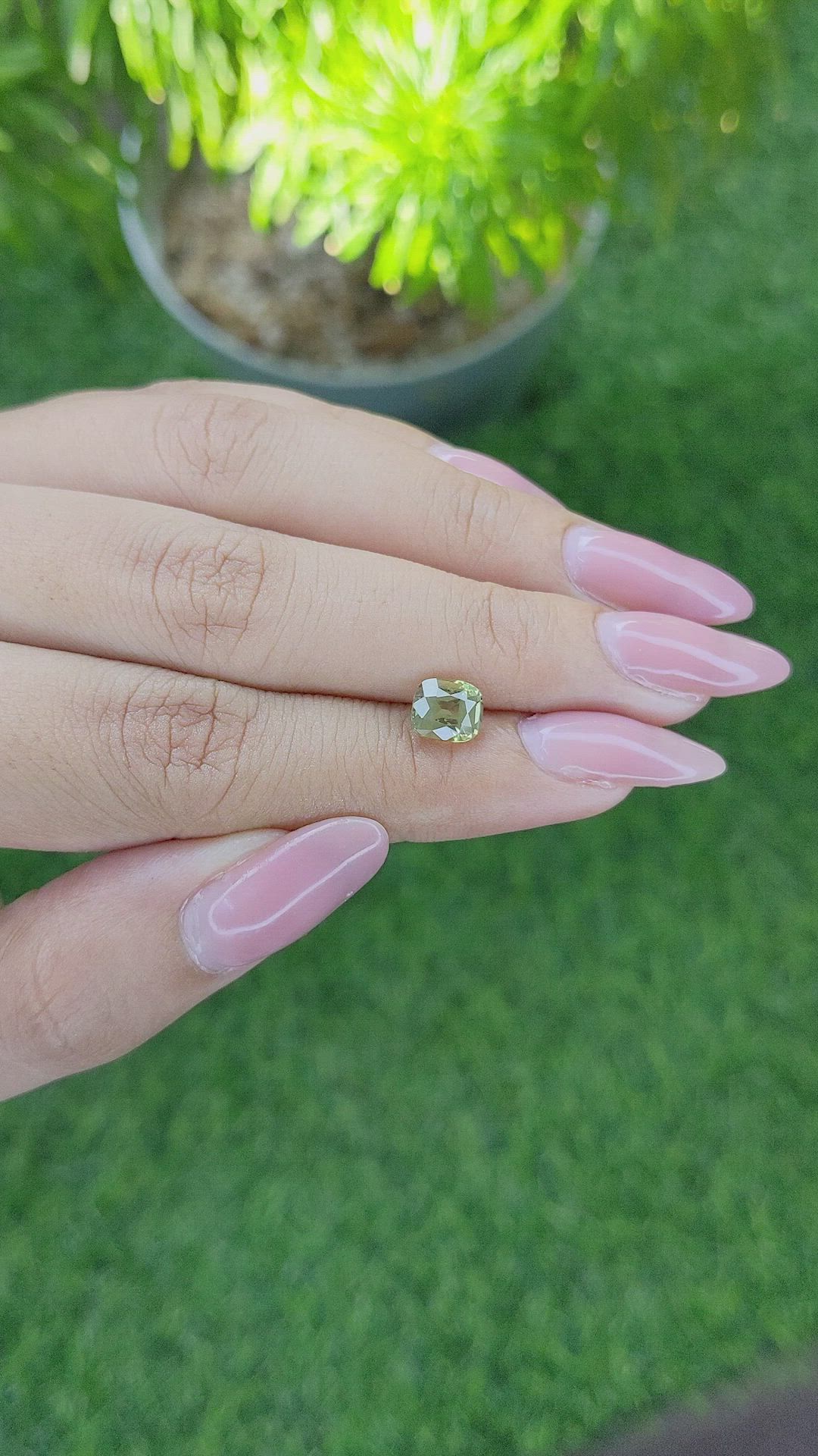 1.56 Ct. Chrysoberyl from Madagascar Size Video