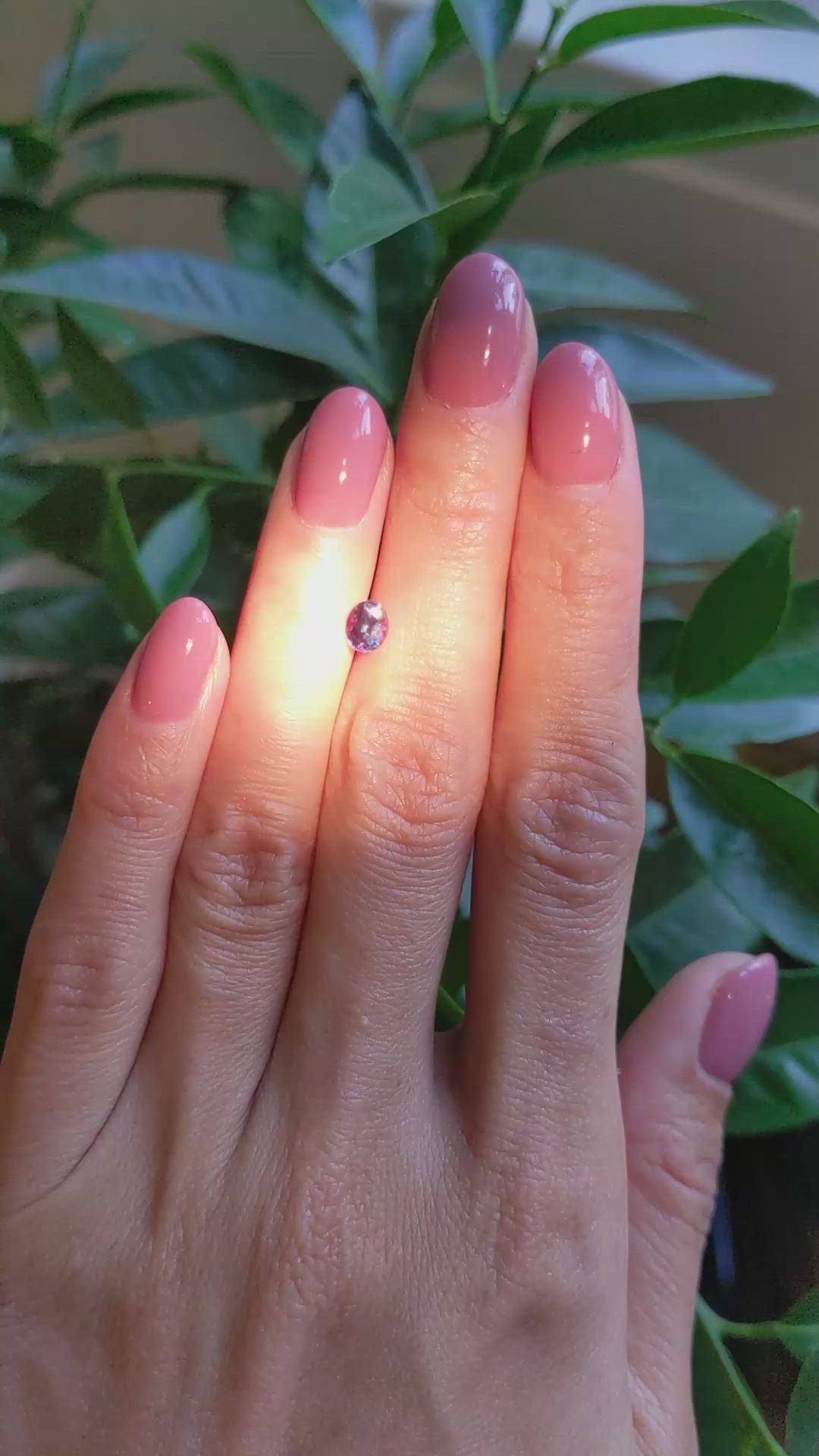 0.60 Ct. Alexandrite from Brazil Size Video