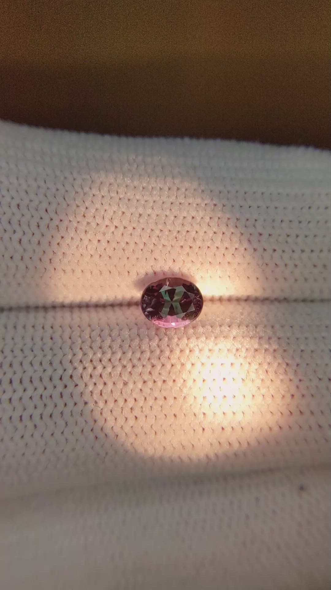 0.60 Ct. Alexandrite from Brazil Size Video