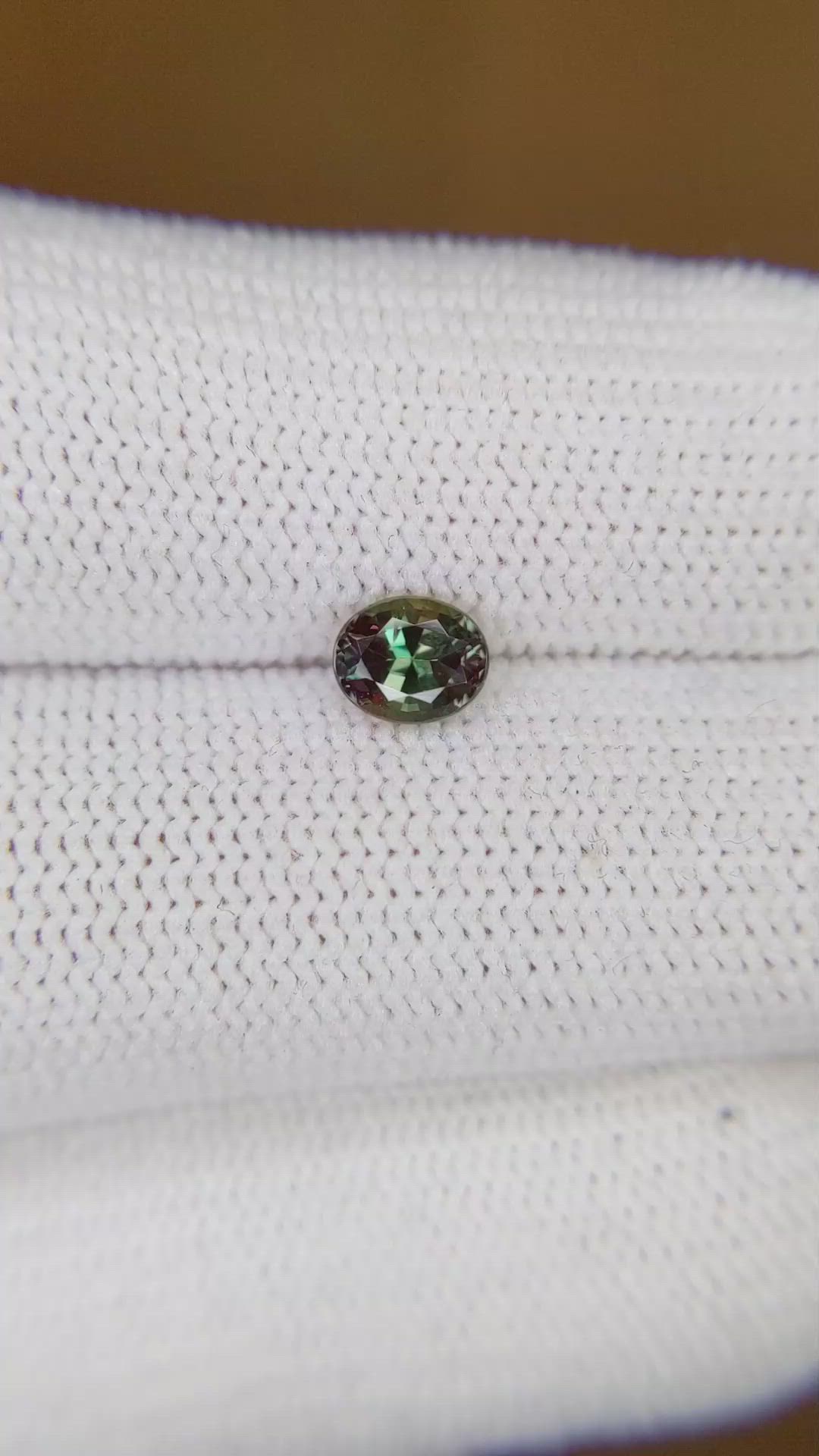 0.60 Ct. Alexandrite from Brazil Size Video