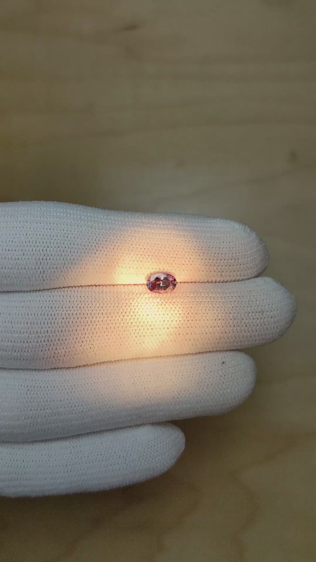 0.64 Ct. Alexandrite from Ceylon (Sri Lanka) Size Video